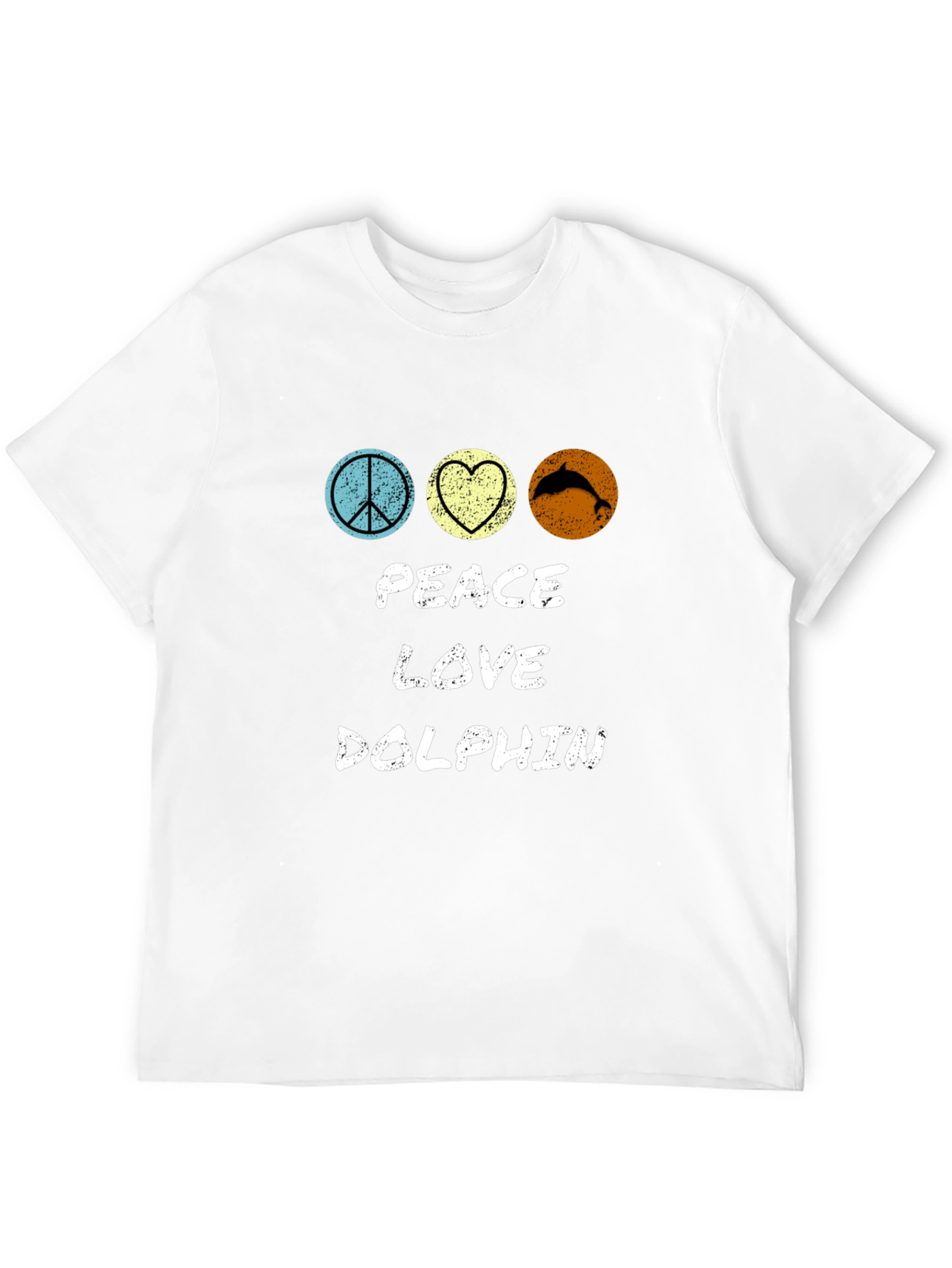 Peace Love Dolphin T-Shirt - Stylish Graphic Tee
