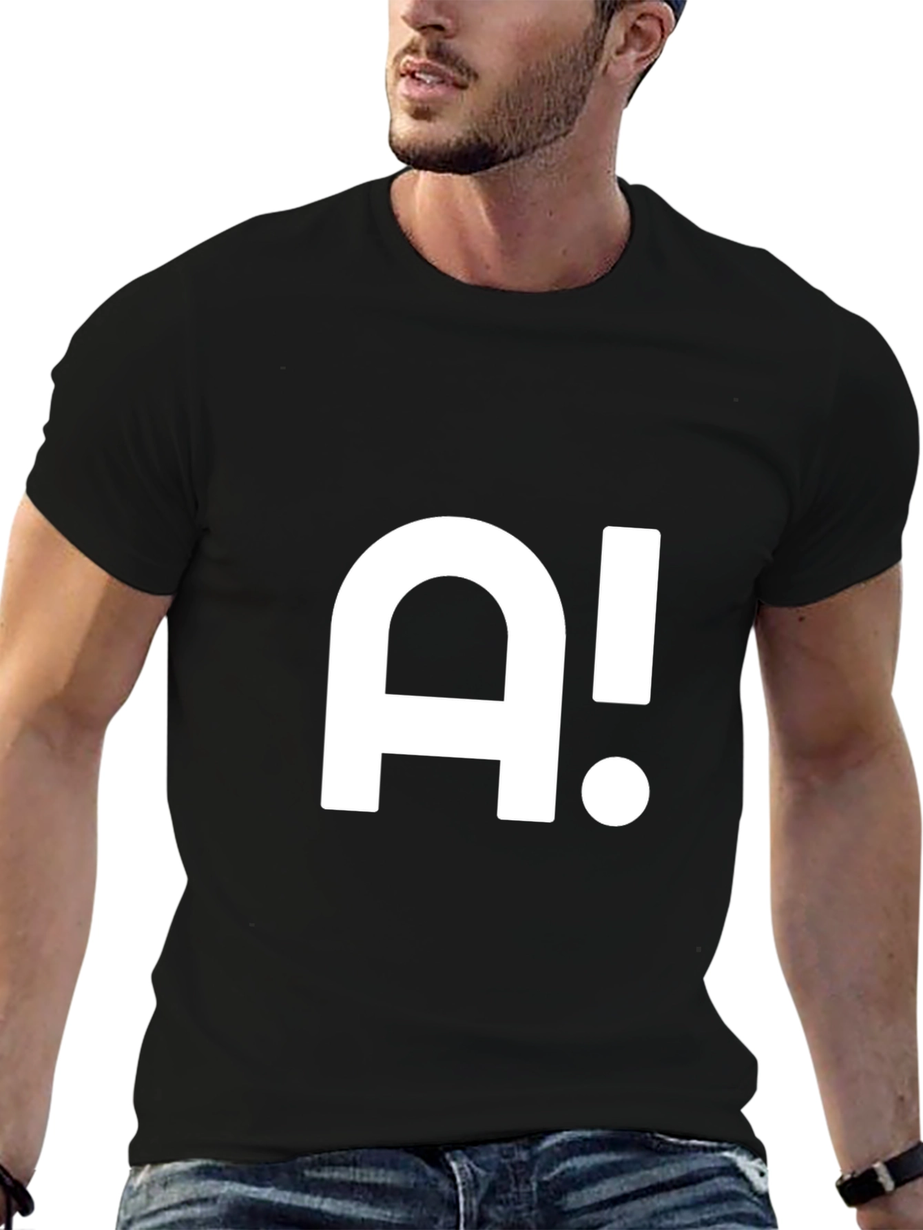 Bold A! Graphic Tee - Stylish Cotton Blend