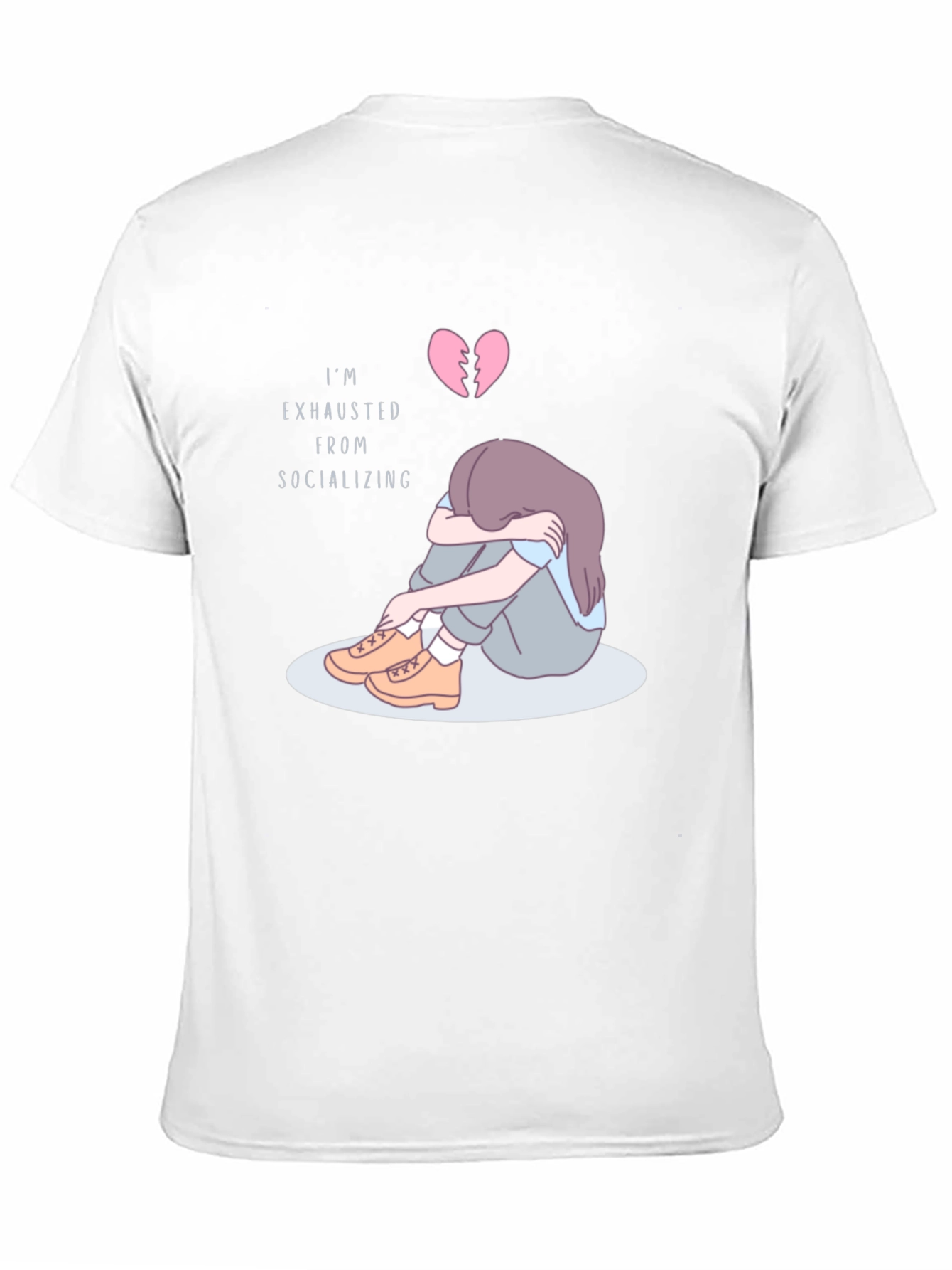 Im Exhausted From Socializing Graphic T-Shirt
