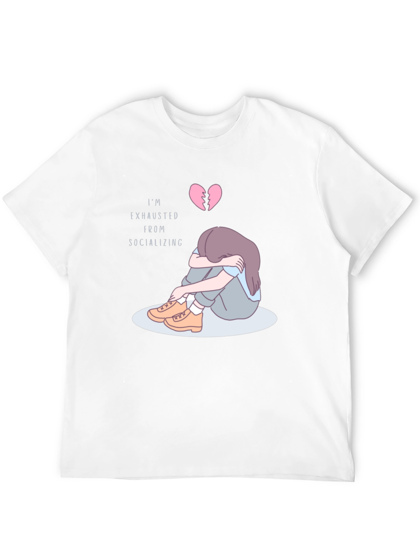Im Exhausted From Socializing Graphic T-Shirt