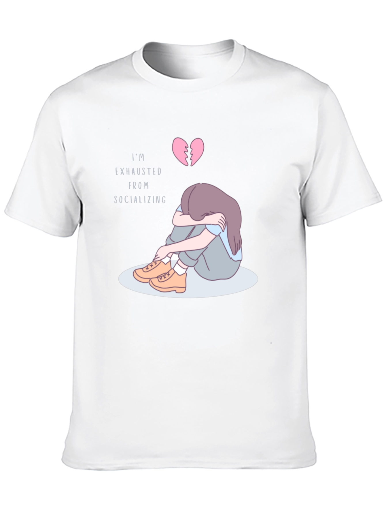 Im Exhausted From Socializing Graphic T-Shirt