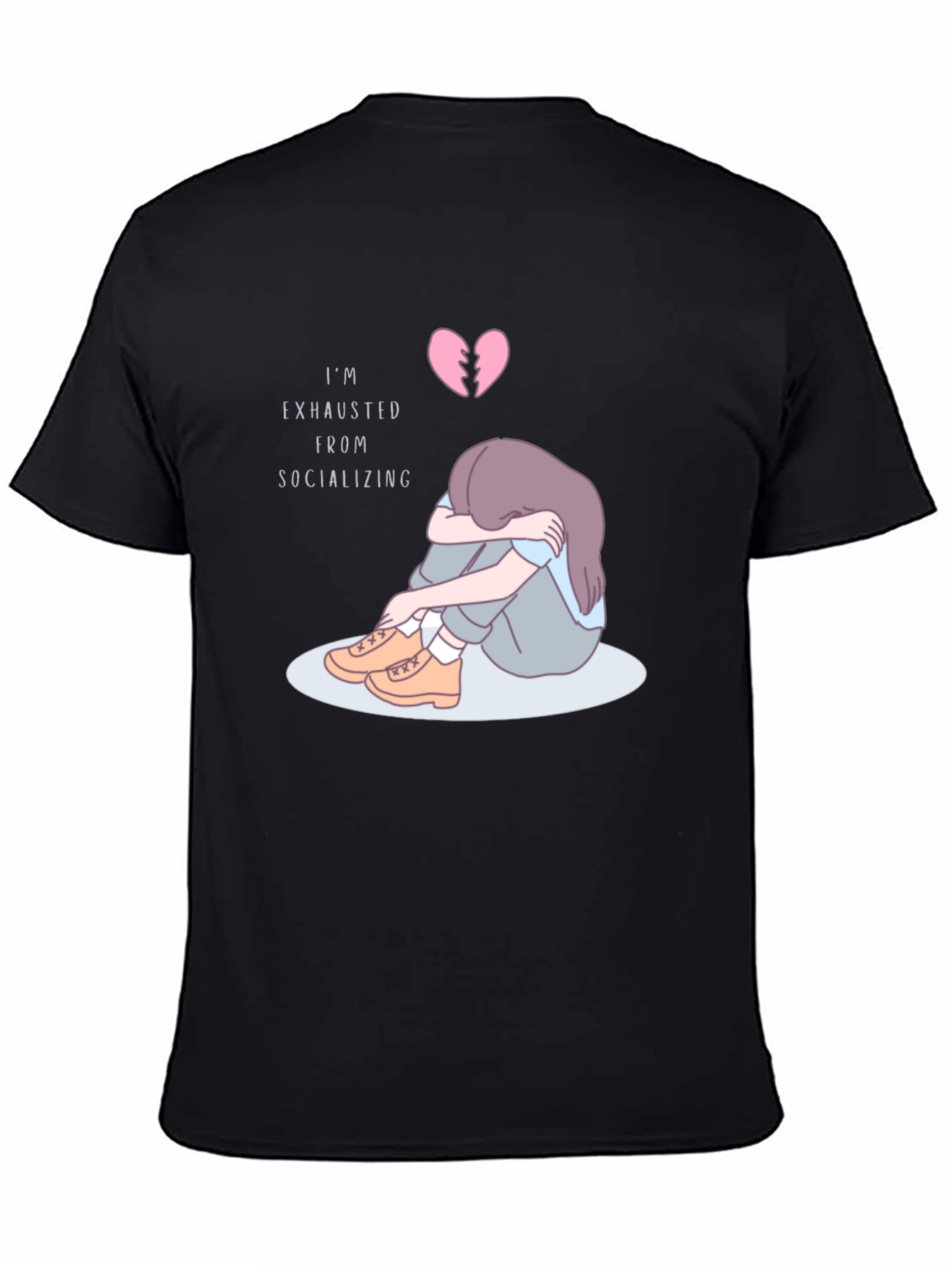 Im Exhausted From Socializing Graphic T-Shirt