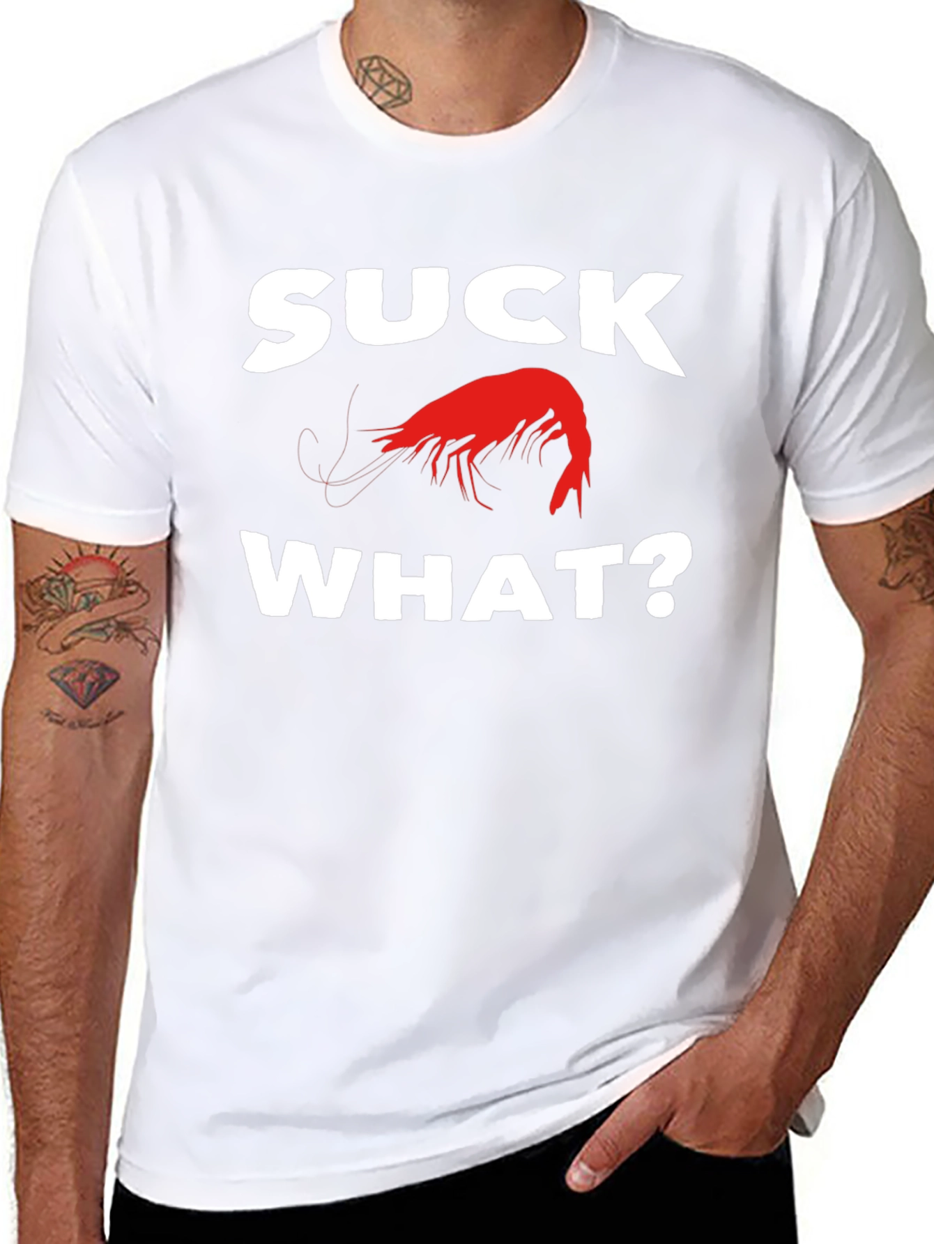 Suck Crawfish T-Shirt Funny Cajun Louisiana Tee