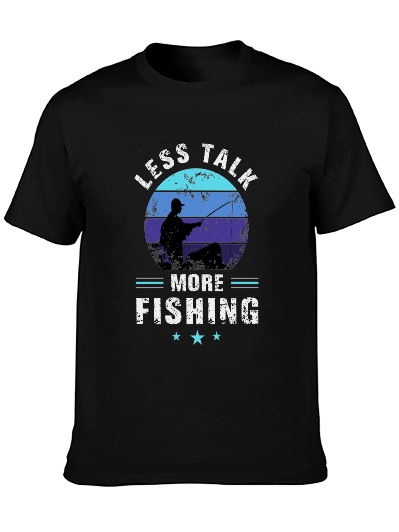 Less Talk More Fishing Graphic T-Shirt