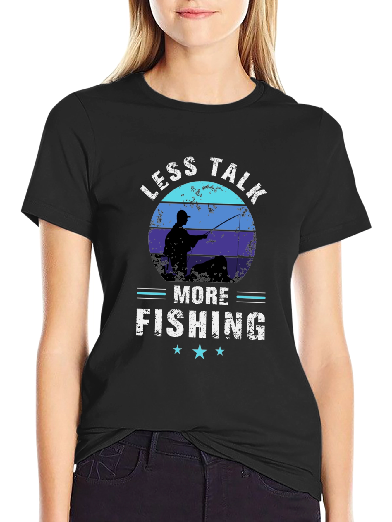 Less Talk More Fishing Graphic T-Shirt