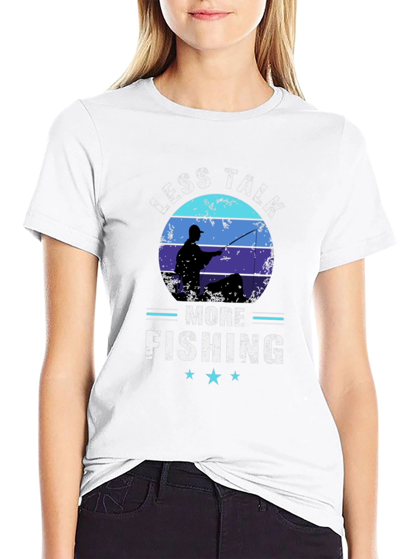 Less Talk More Fishing Graphic T-Shirt
