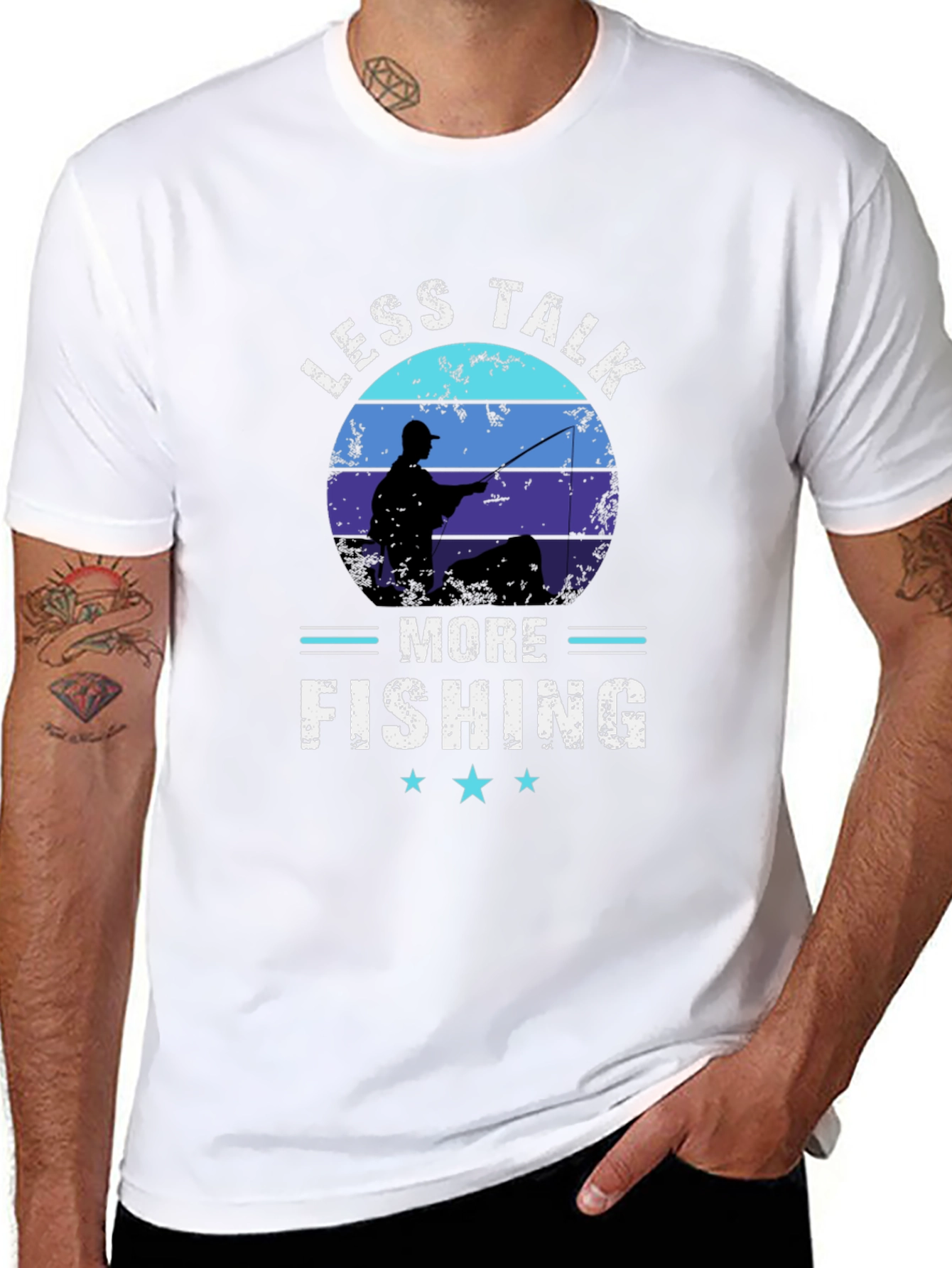 Less Talk More Fishing Graphic T-Shirt