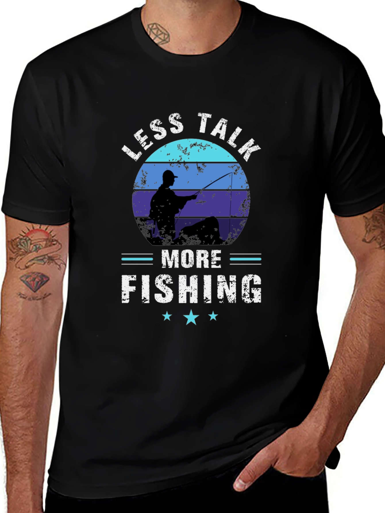 Less Talk More Fishing Graphic T-Shirt