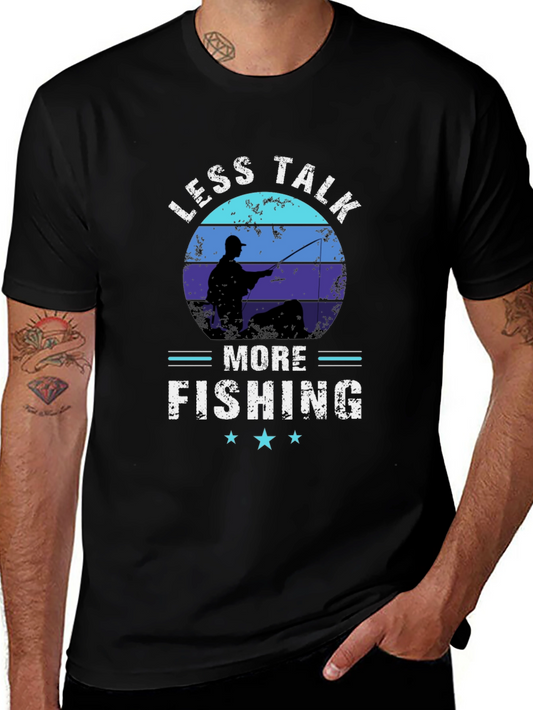 Less Talk More Fishing Graphic T-Shirt