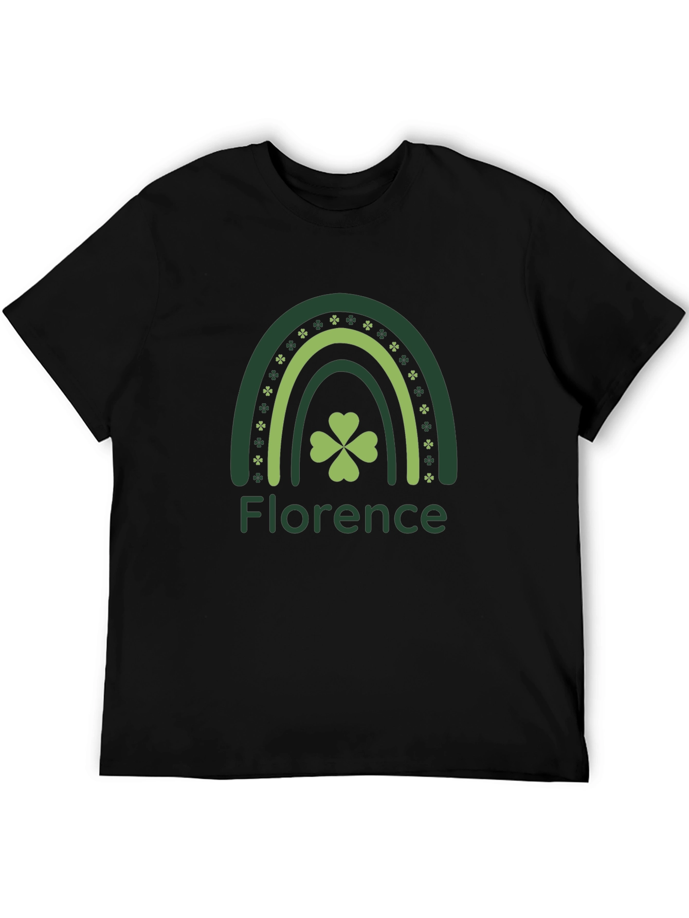 Florence St. Patricks Day Shamrock Rainbow T-Shirt