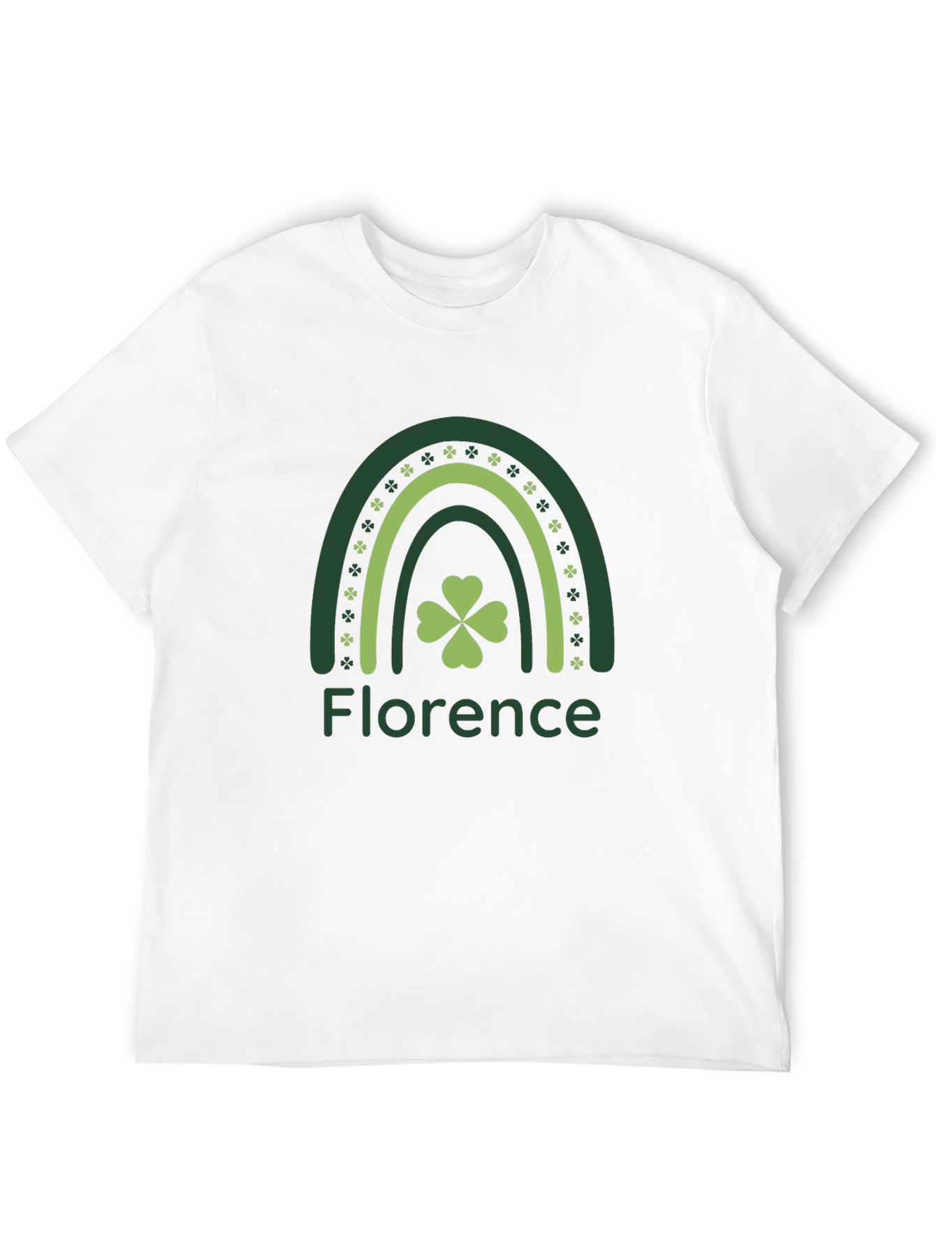 Florence St. Patricks Day Shamrock Rainbow T-Shirt