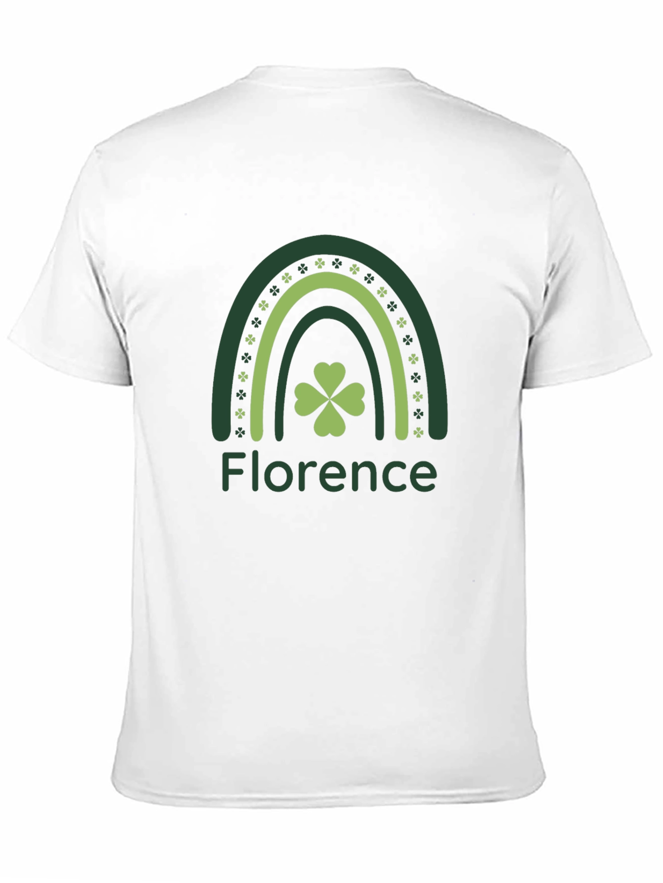 Florence St. Patricks Day Shamrock Rainbow T-Shirt