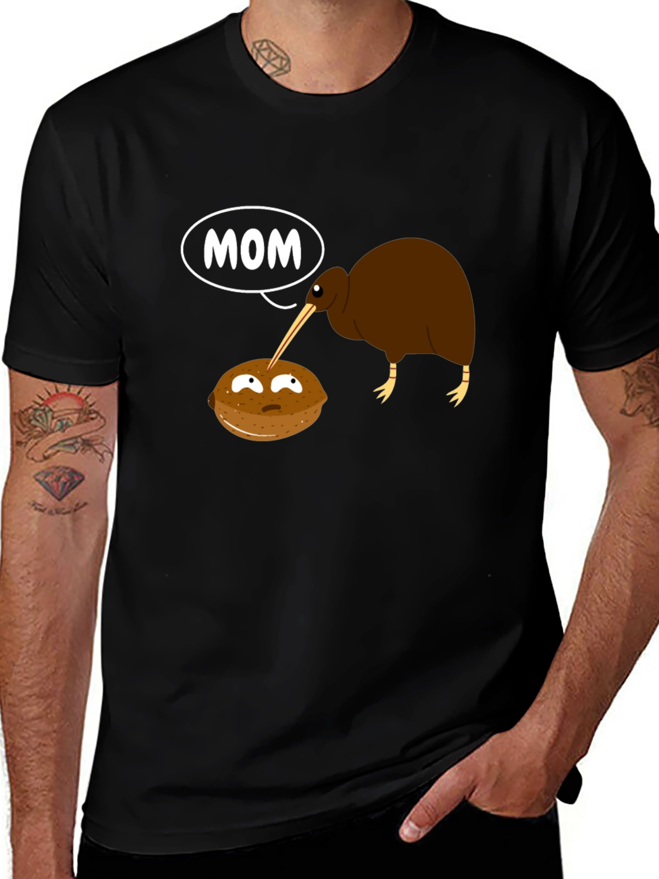 Kiwi Bird Mom Graphic T-Shirt