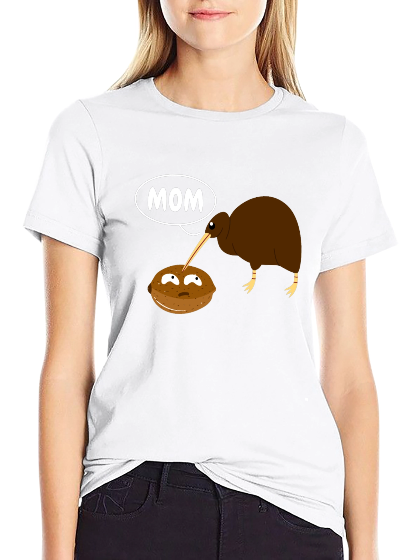Kiwi Bird Mom Graphic T-Shirt