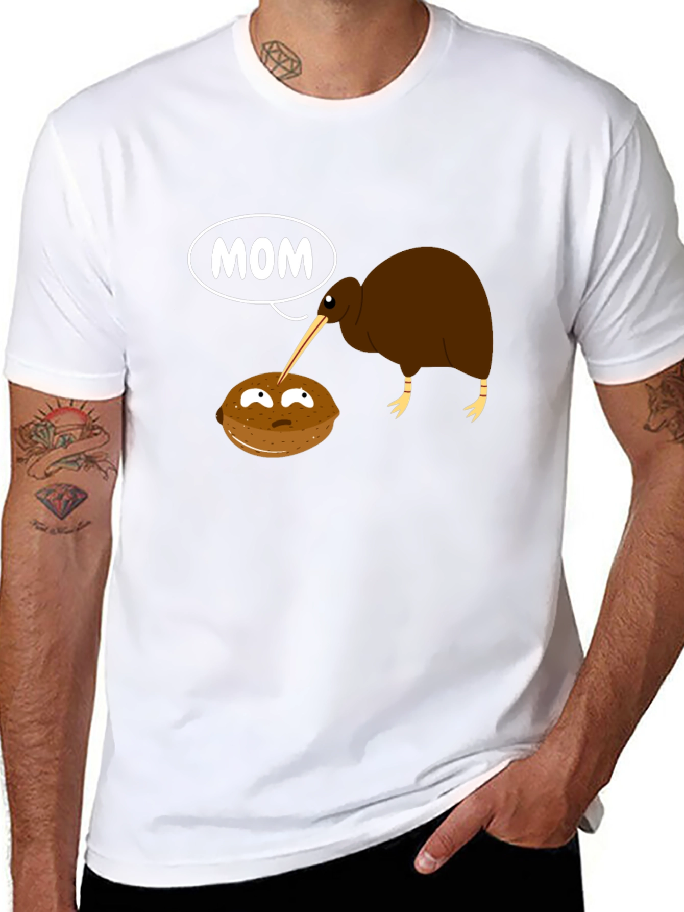 Kiwi Bird Mom Graphic T-Shirt
