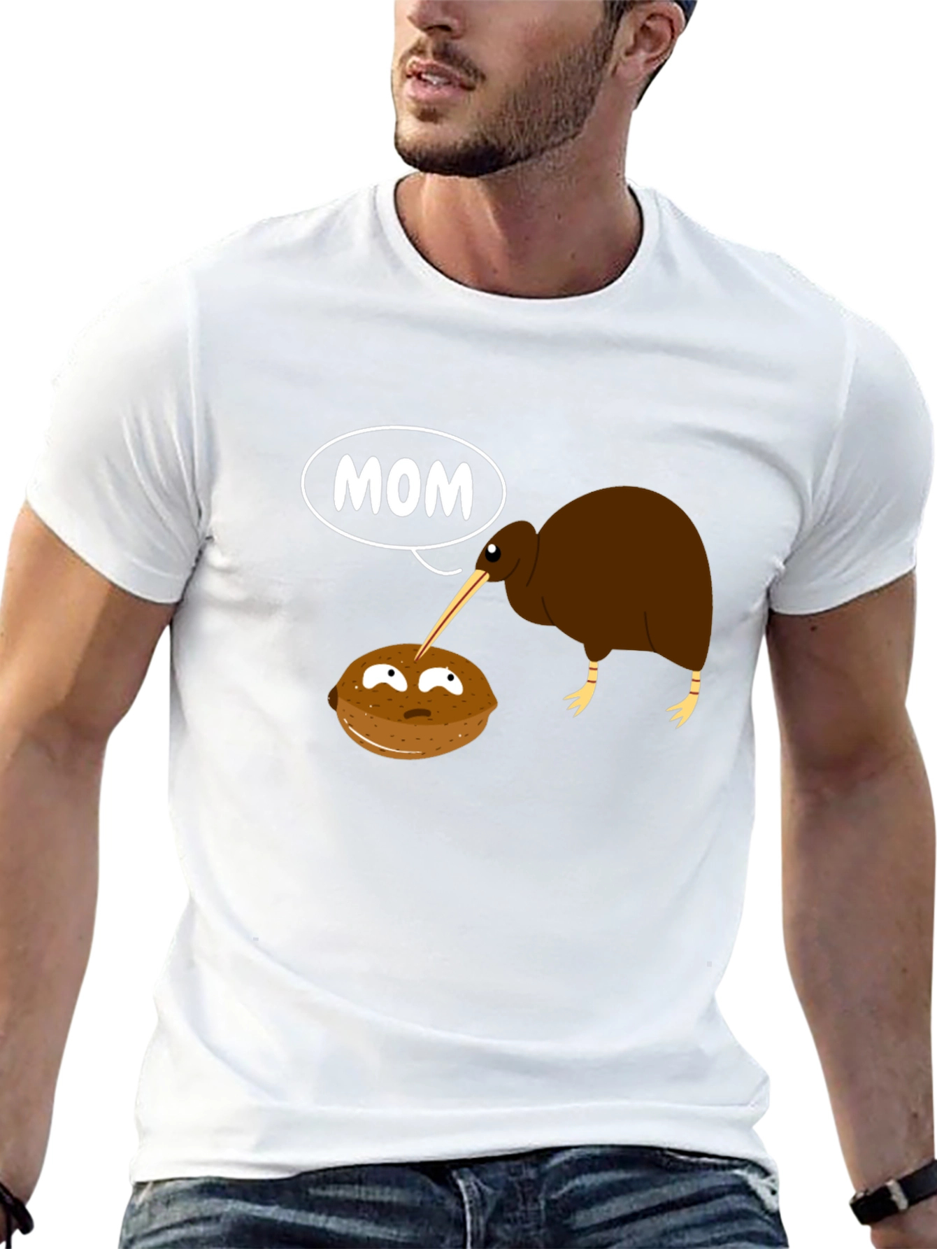 Kiwi Bird Mom Graphic T-Shirt