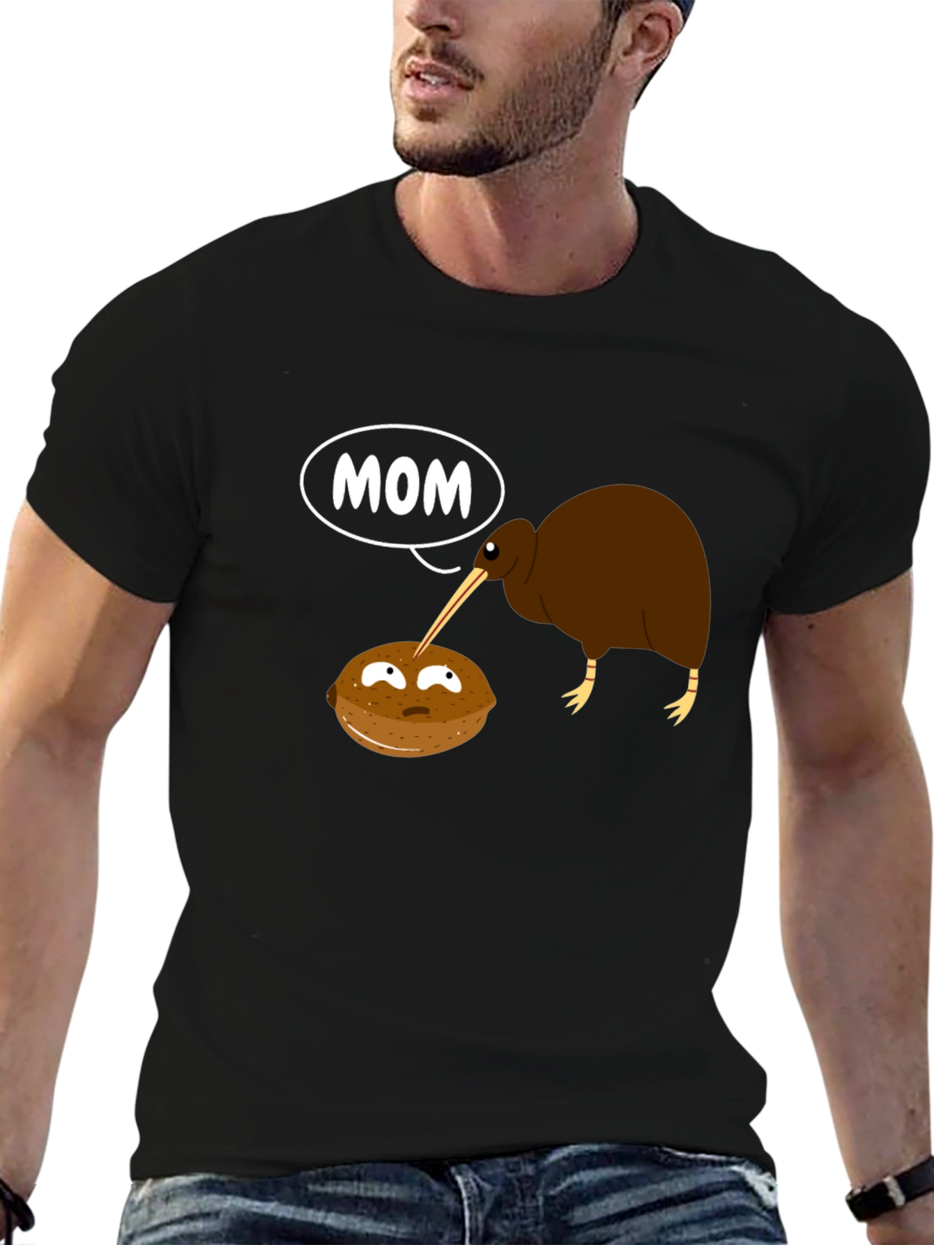 Kiwi Bird Mom Graphic T-Shirt