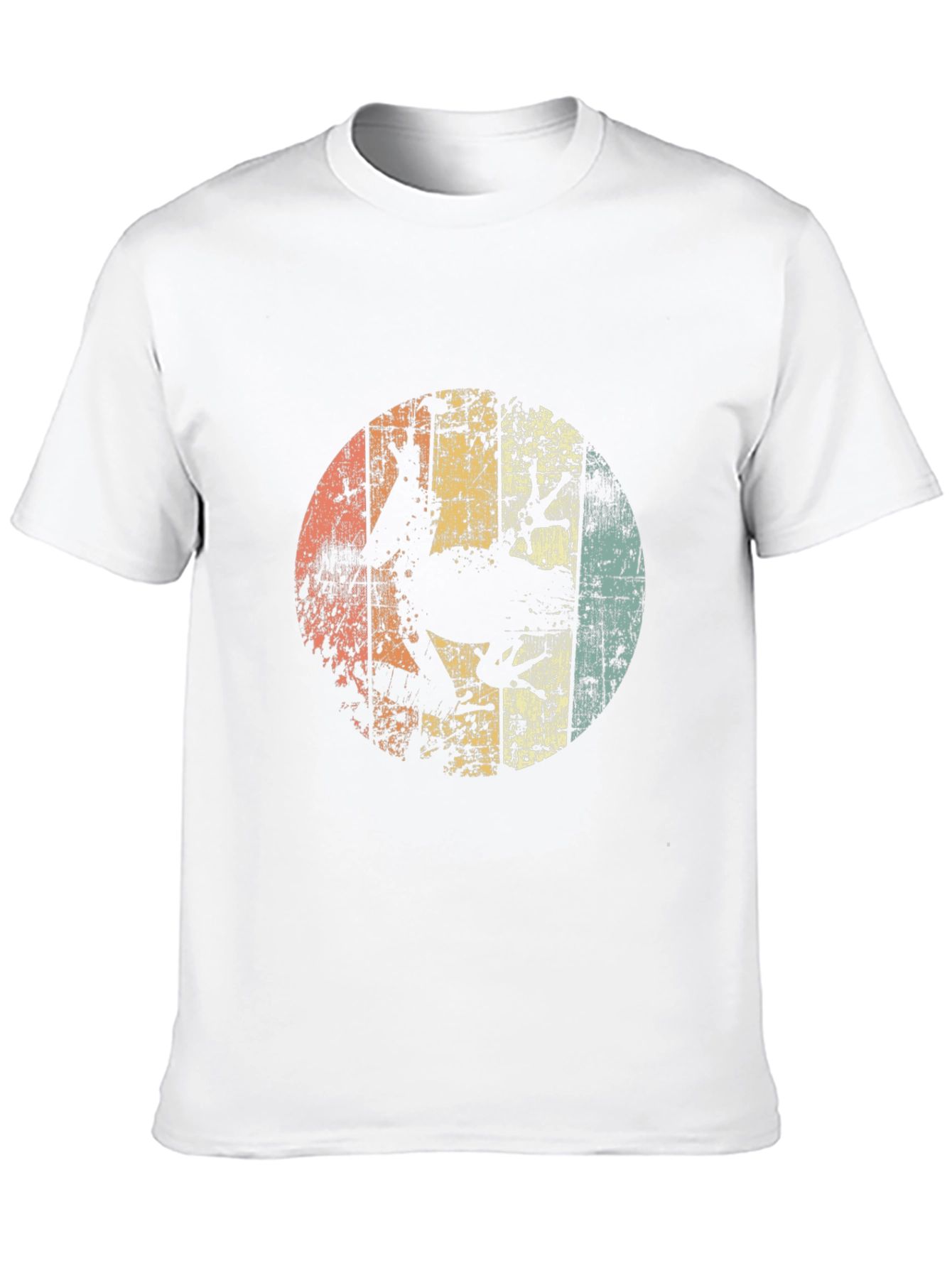 Retro Frog Silhouette Mens Black T-Shirt