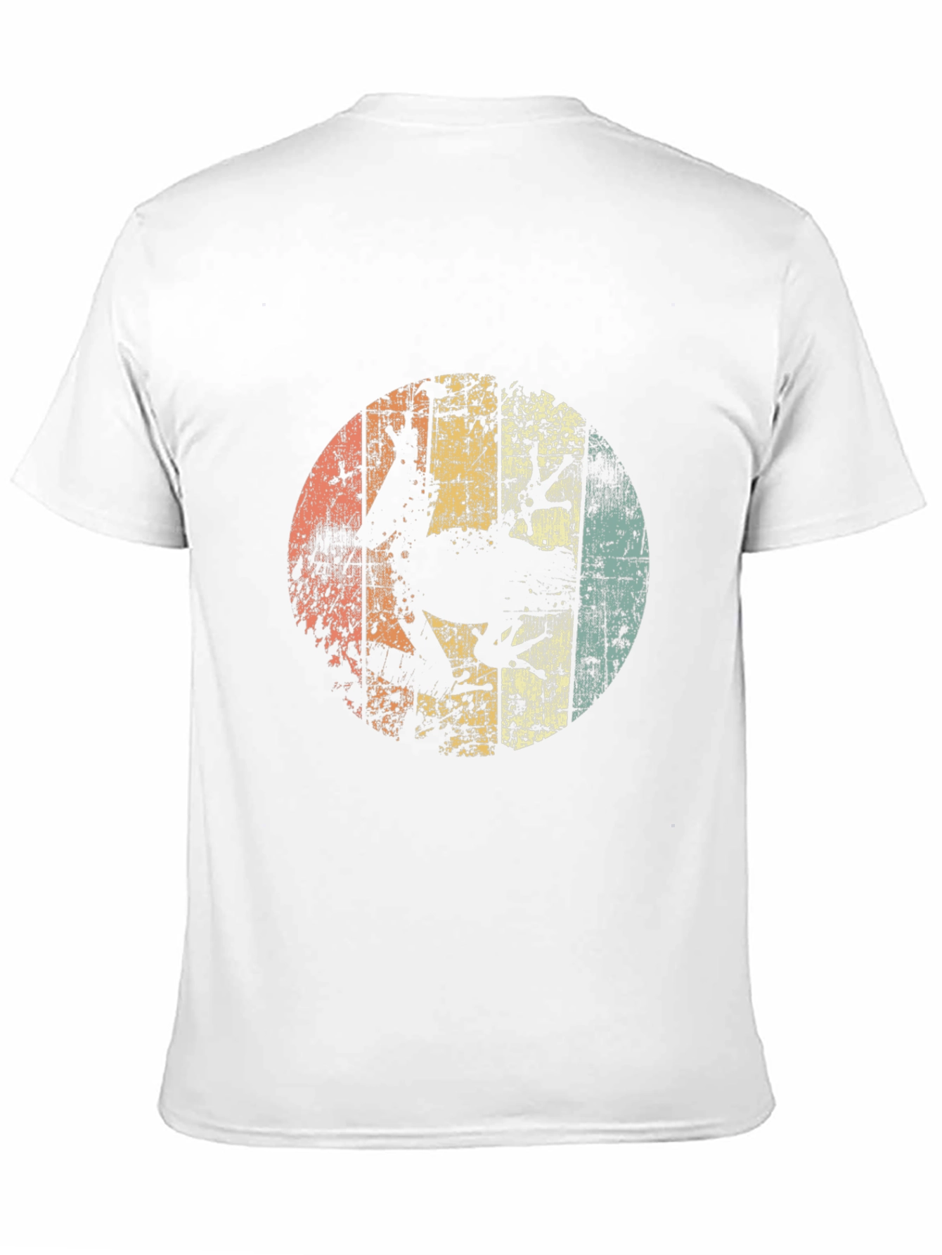 Retro Frog Silhouette Mens Black T-Shirt