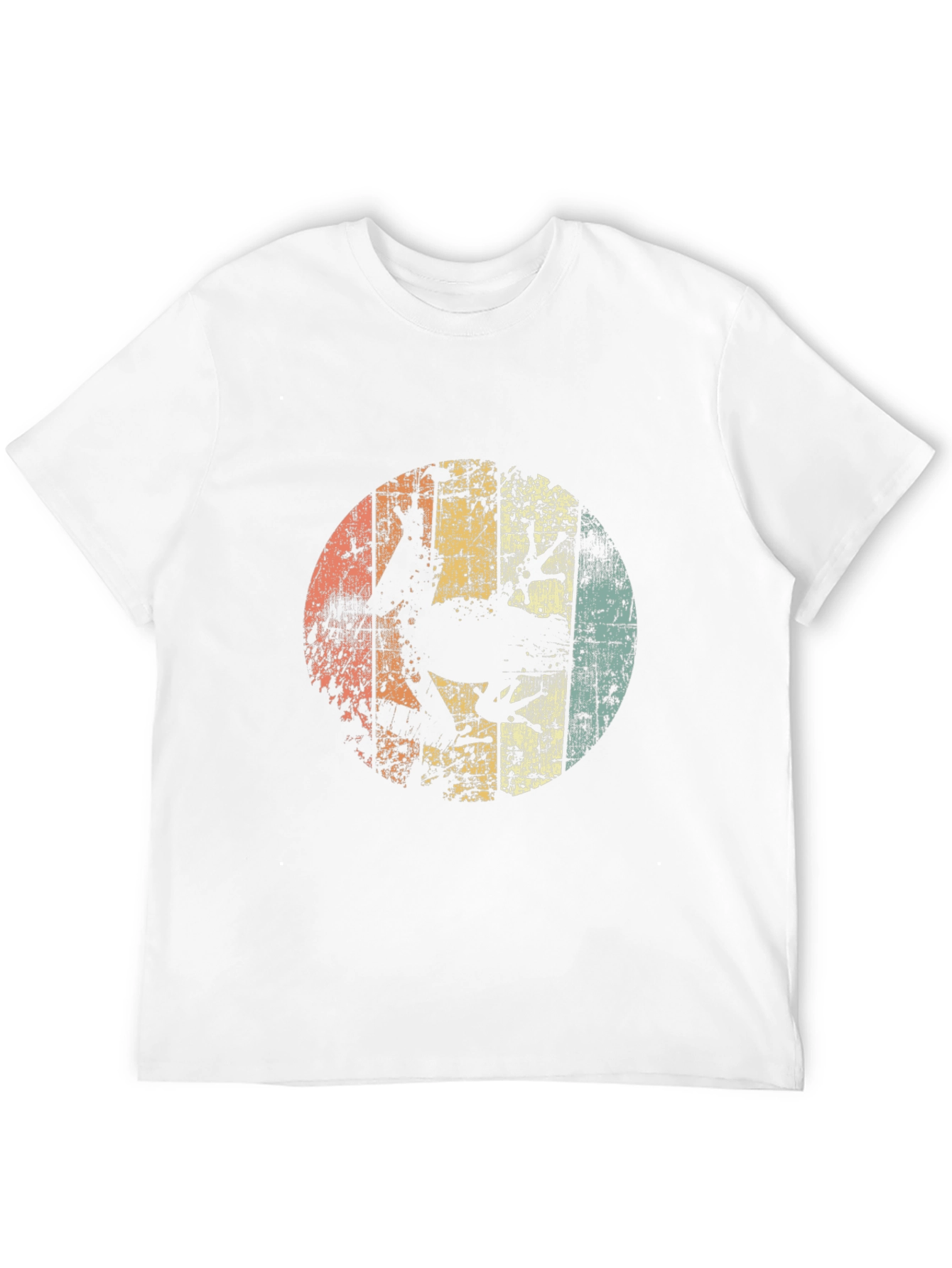 Retro Frog Silhouette Mens Black T-Shirt