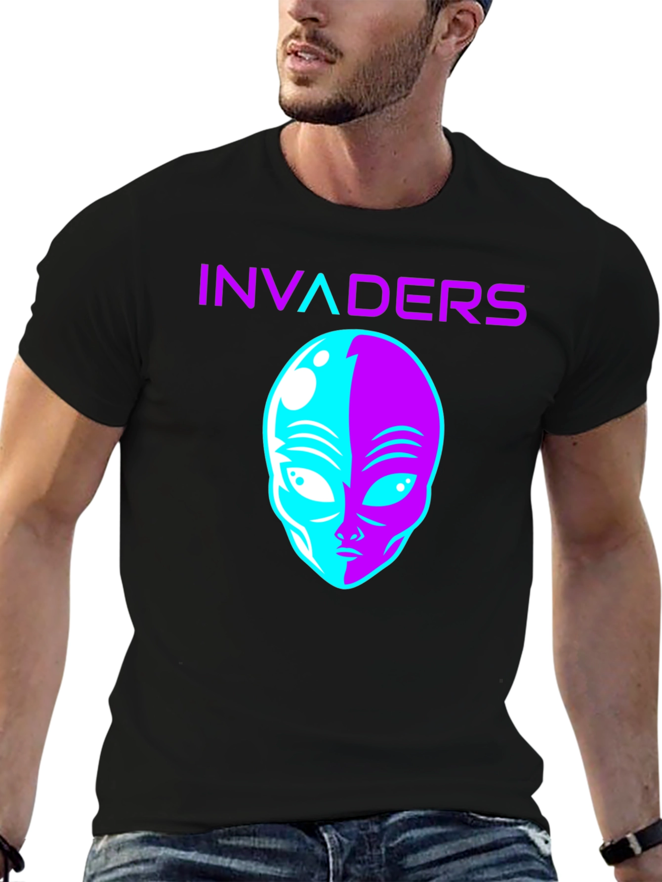 Invaders Alien Graphic T-Shirt