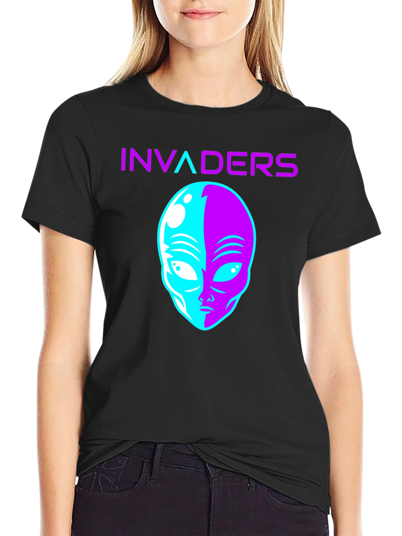 Invaders Alien Graphic T-Shirt