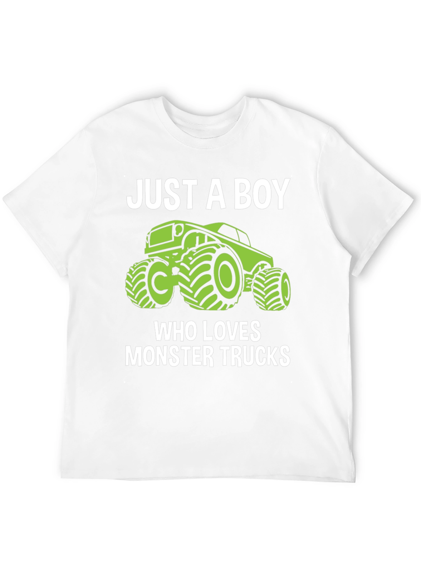 Just A Boy Who Loves Monster Trucks T-Shirt