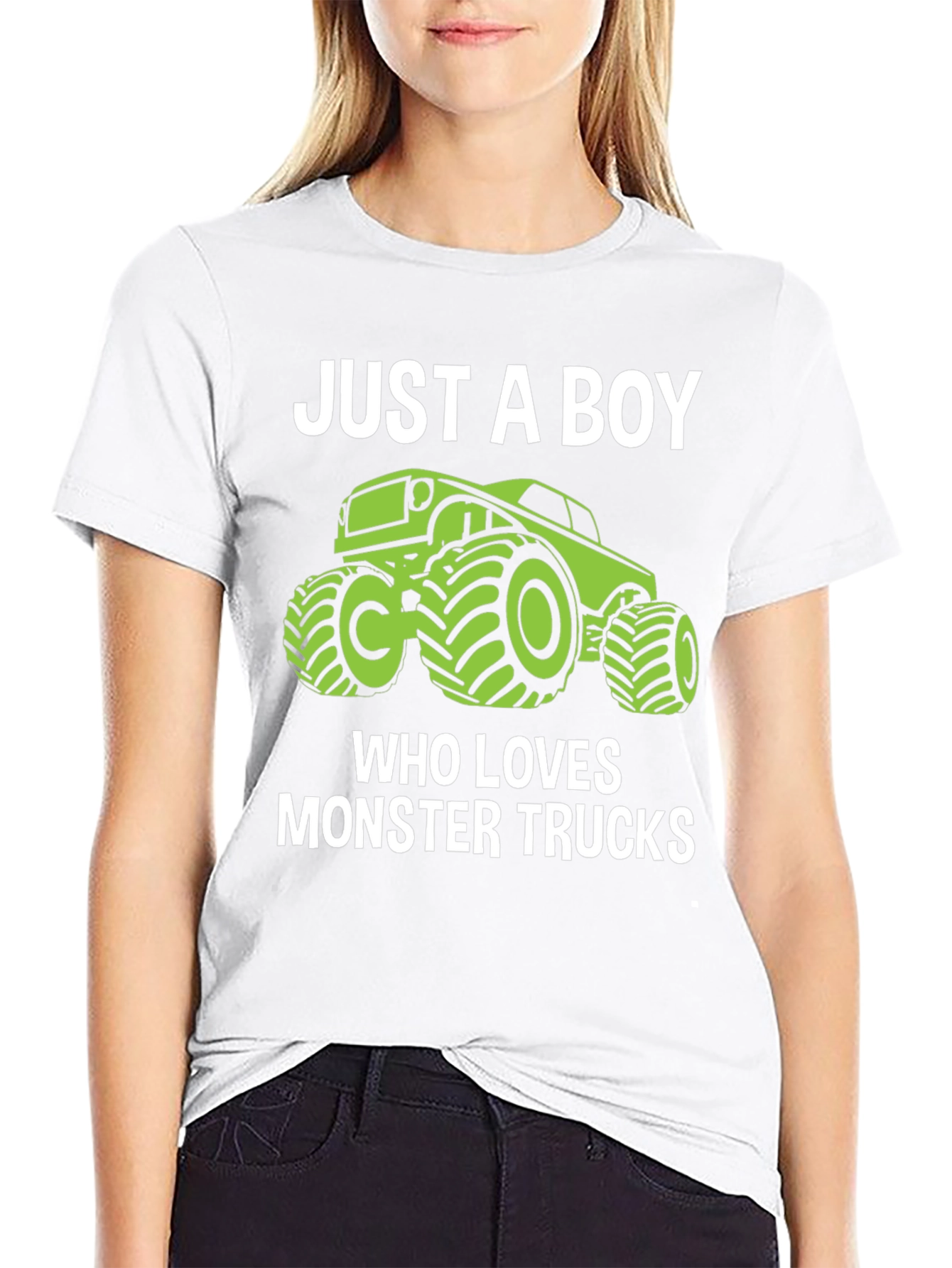 Just A Boy Who Loves Monster Trucks T-Shirt