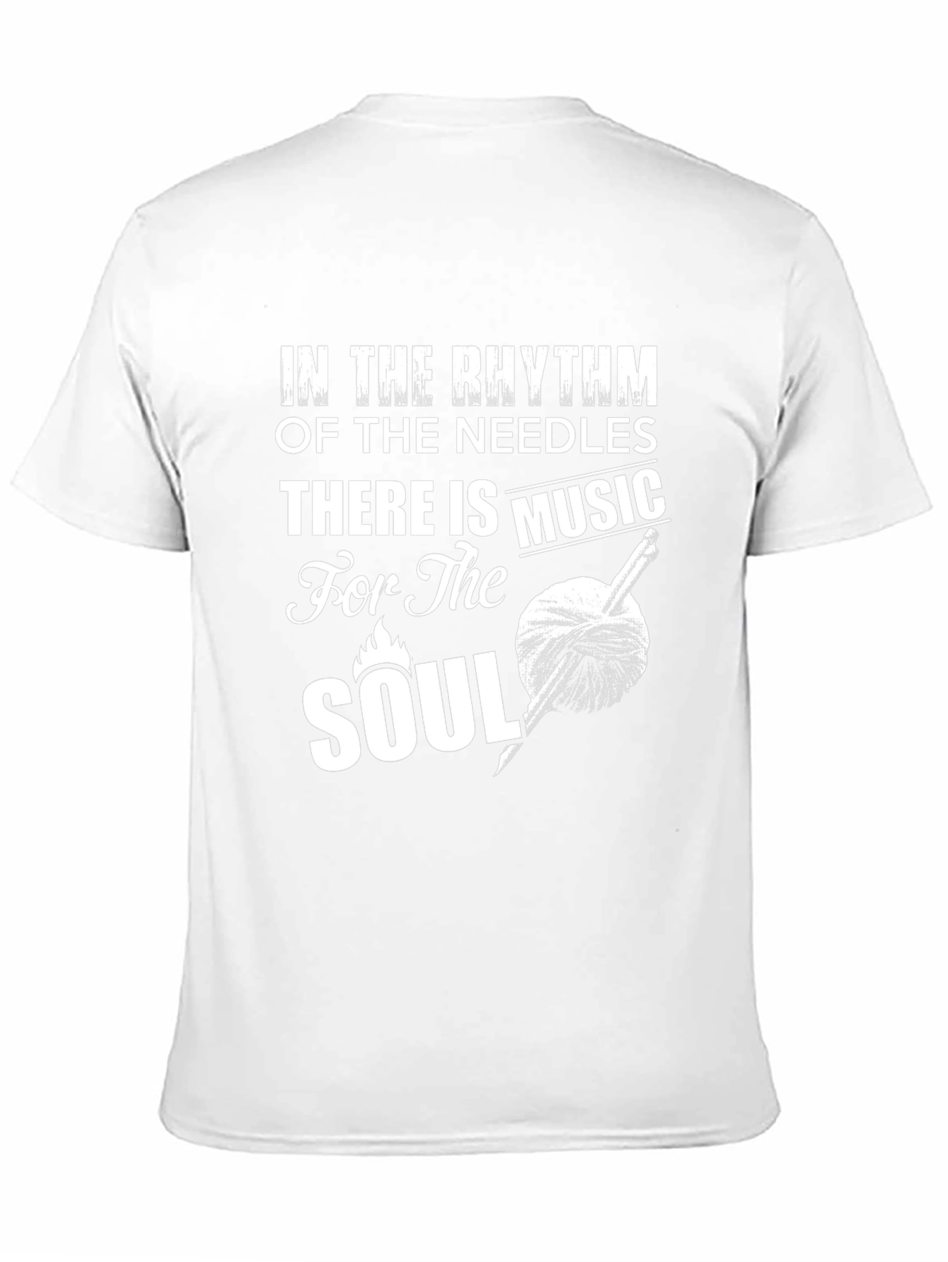 Knitting Soul Music Black T-Shirt