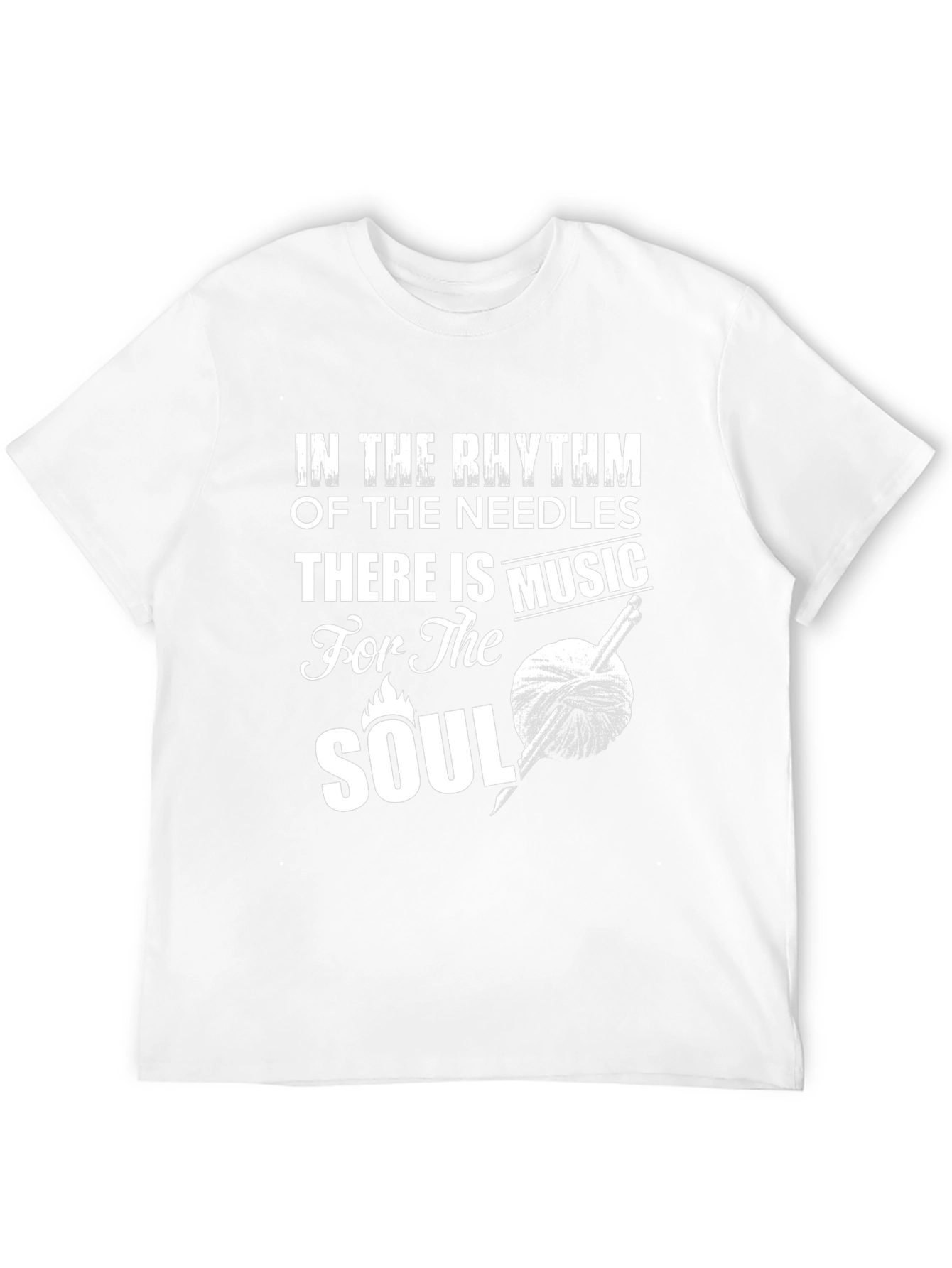 Knitting Soul Music Black T-Shirt