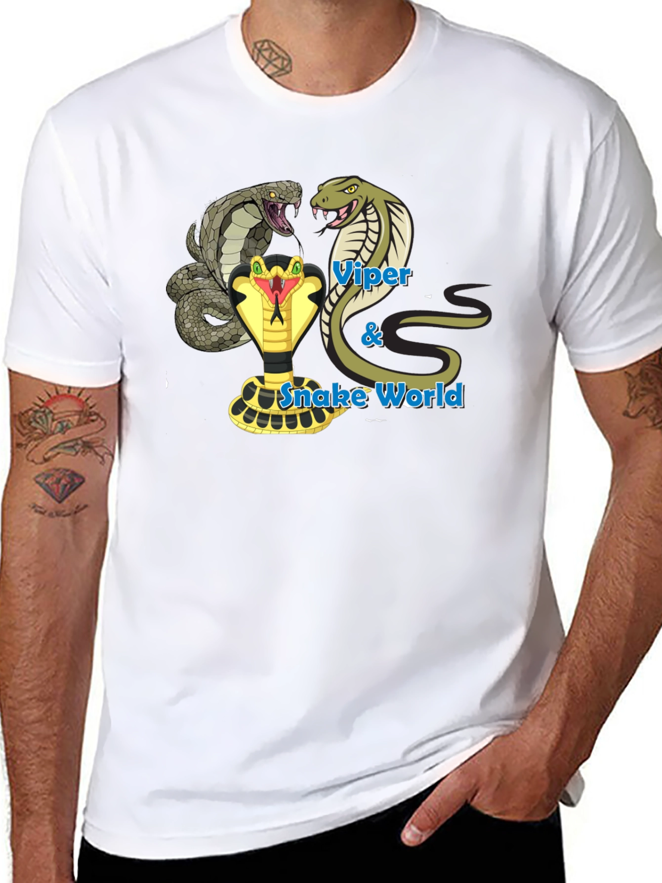 Viper & Snake World Graphic T-Shirt