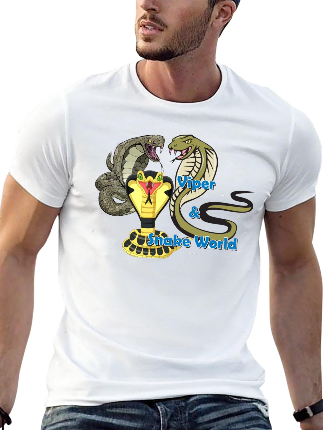 Viper & Snake World Graphic T-Shirt