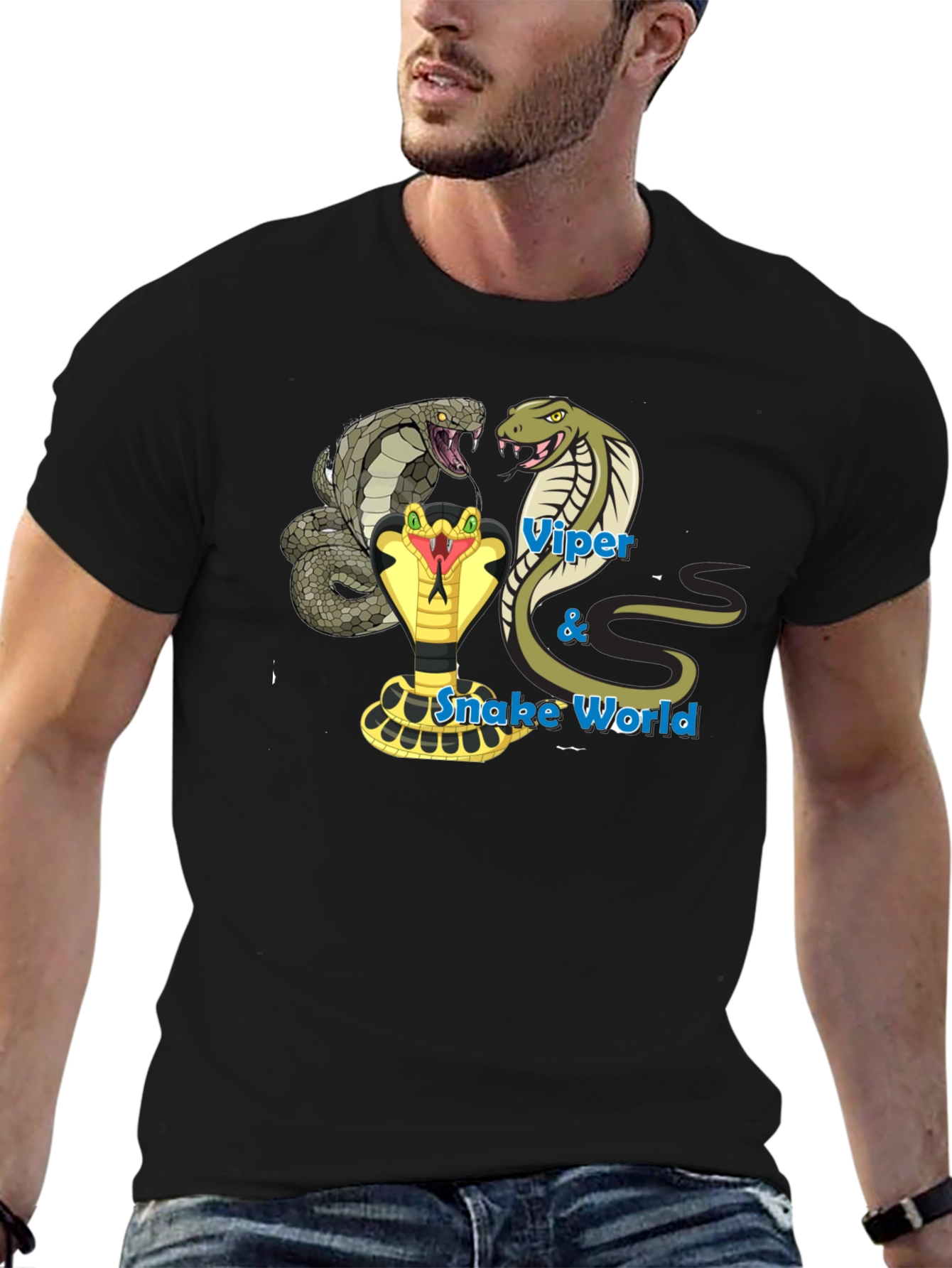 Viper & Snake World Graphic T-Shirt