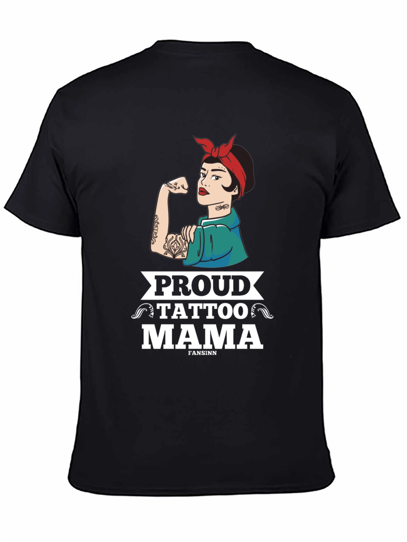 Proud Tattoo Mama T-Shirt - Black Graphic Tee