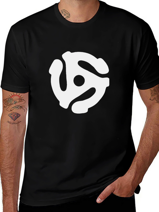 Retro Music Lover T-Shirt - 45 RPM Adapter Design