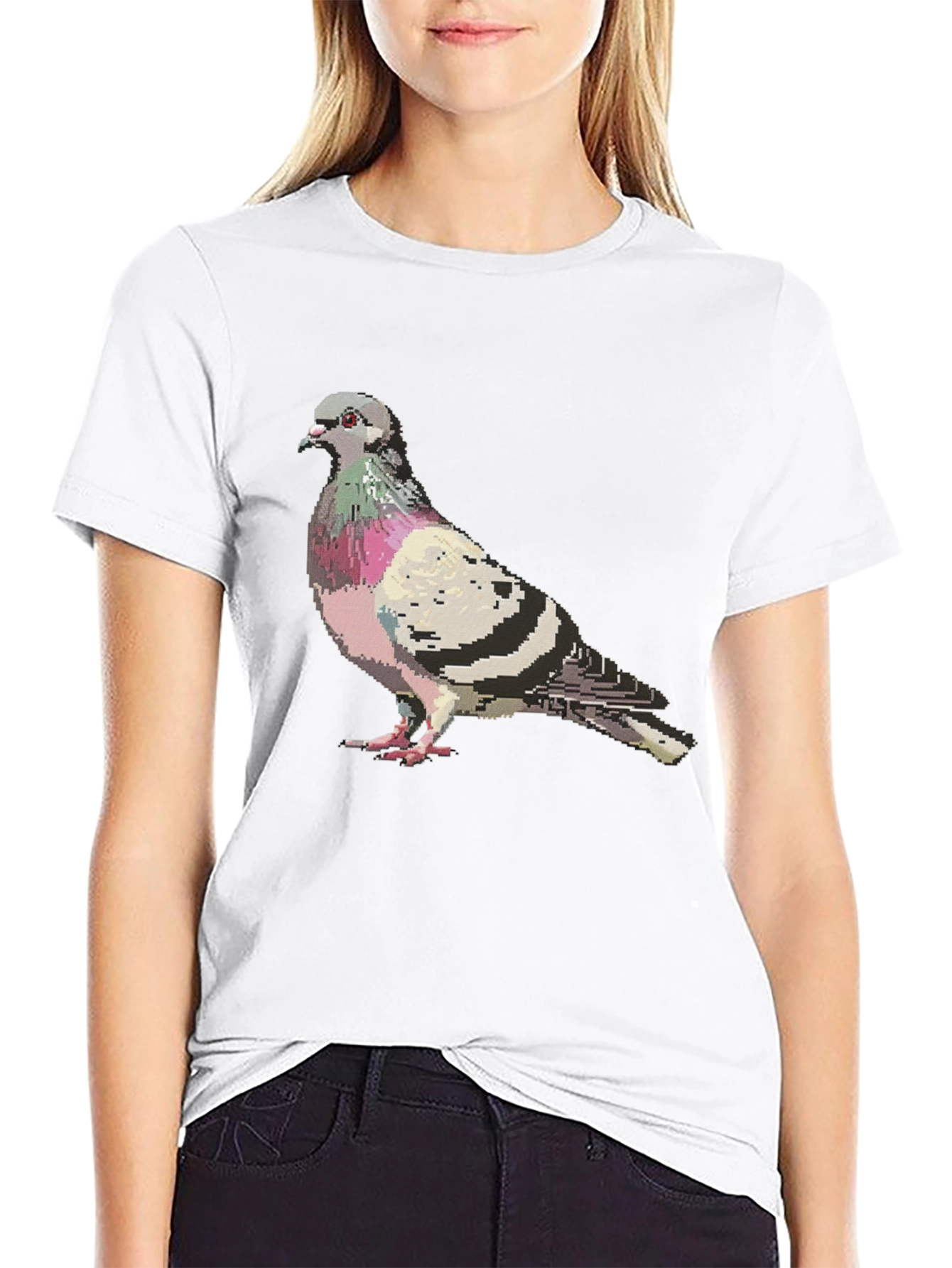 Pixel Pigeon Graphic T-Shirt - Urban Streetwear Tee