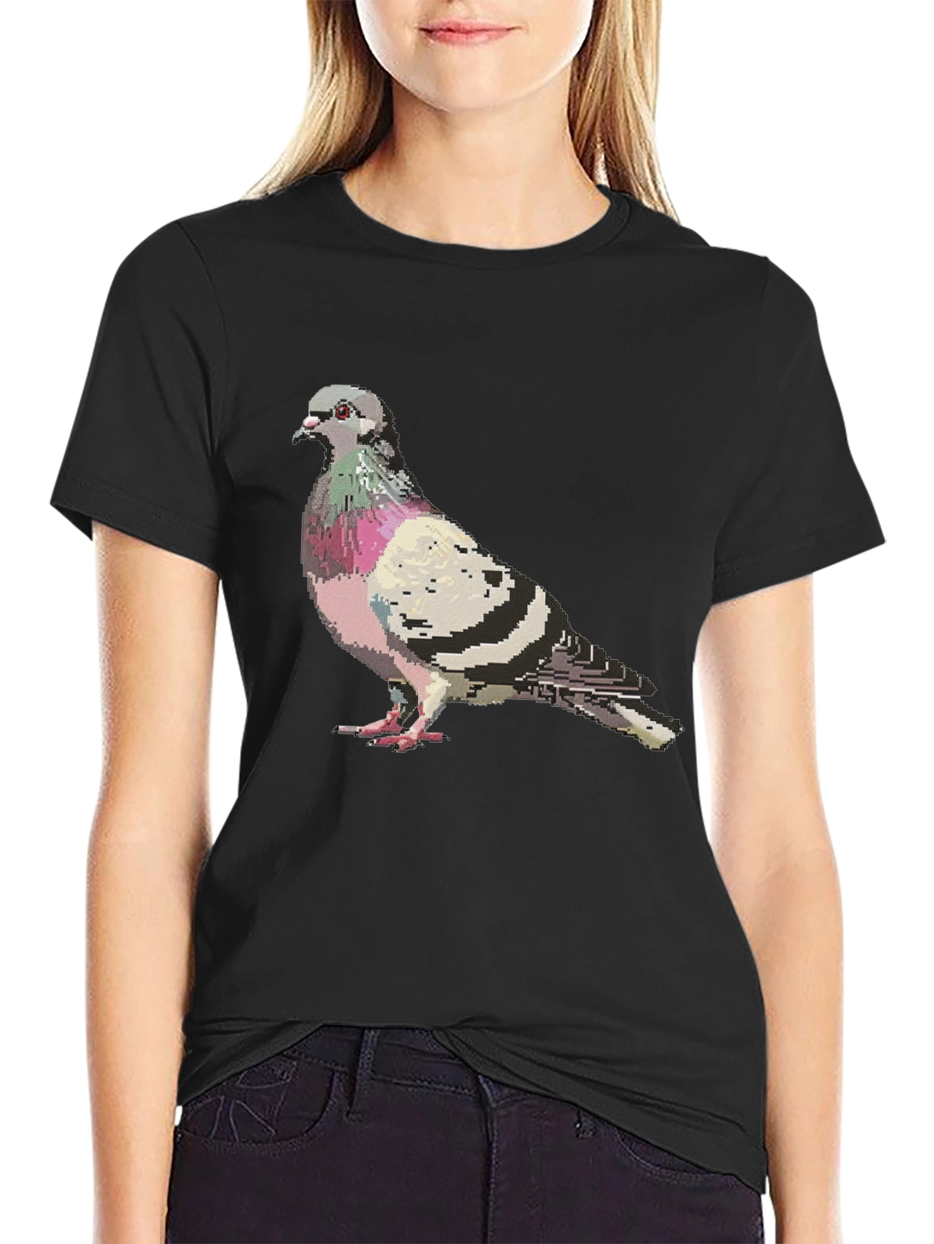 Pixel Pigeon Graphic T-Shirt - Urban Streetwear Tee