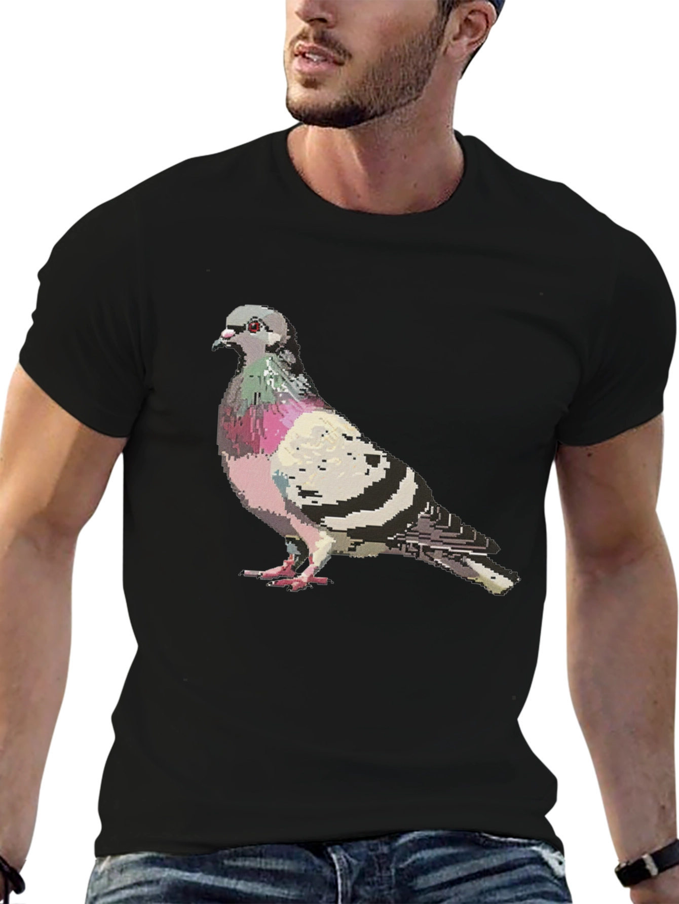 Pixel Pigeon Graphic T-Shirt - Urban Streetwear Tee