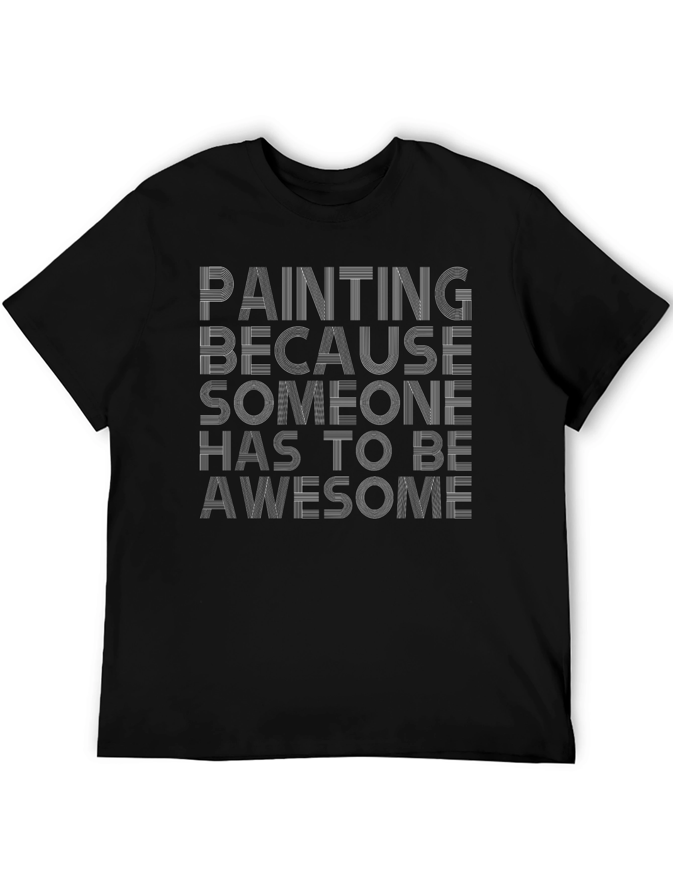 Awesome Painter T-Shirt - Black Cotton Tee