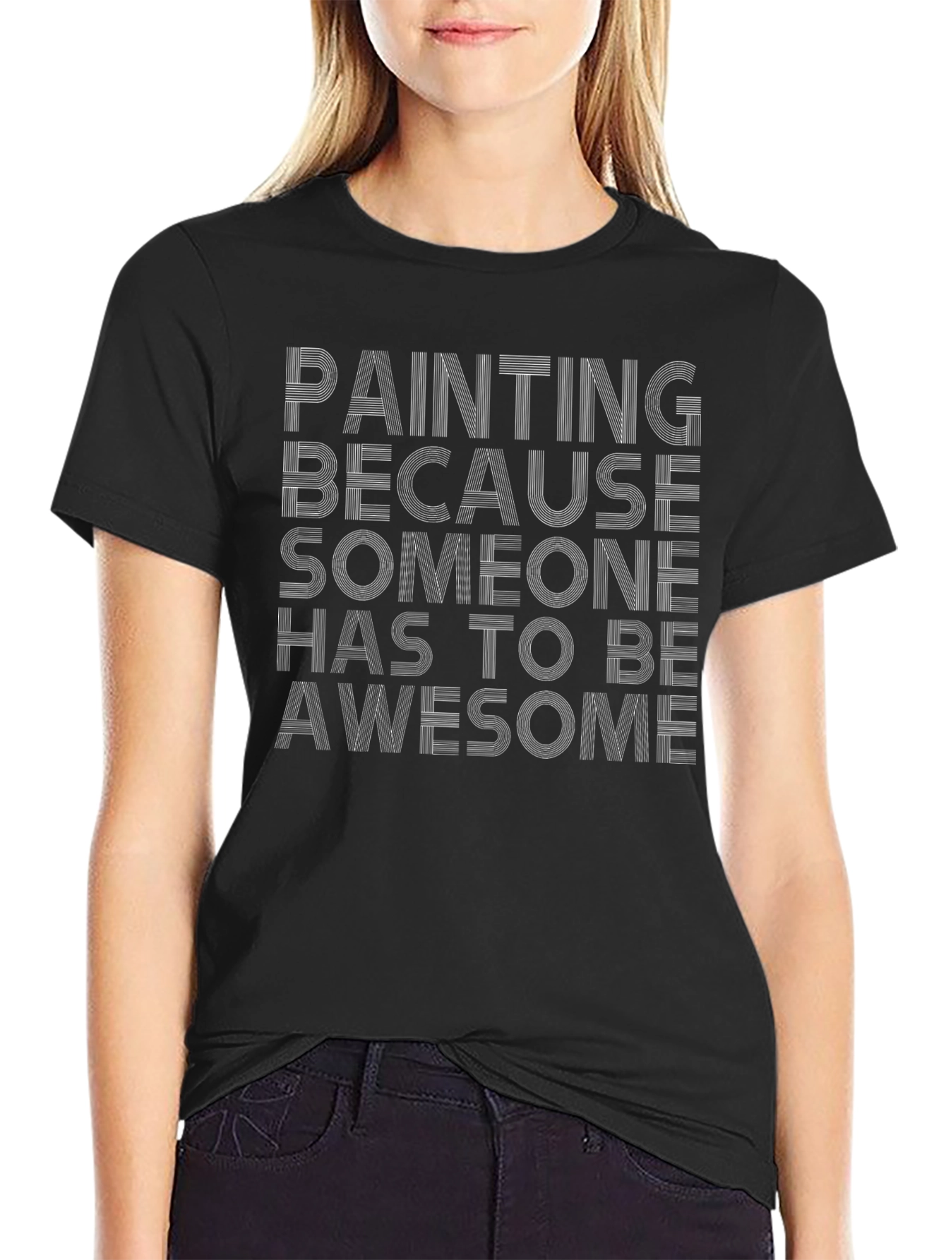Awesome Painter T-Shirt - Black Cotton Tee