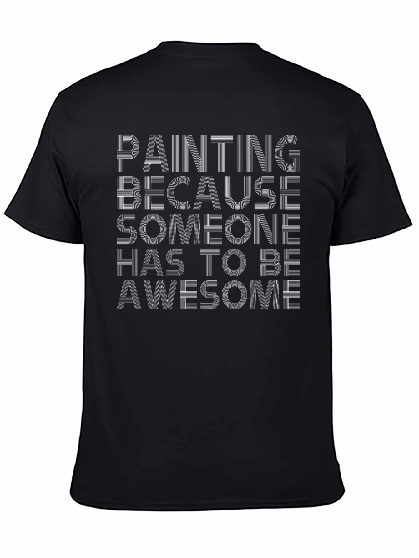 Awesome Painter T-Shirt - Black Cotton Tee