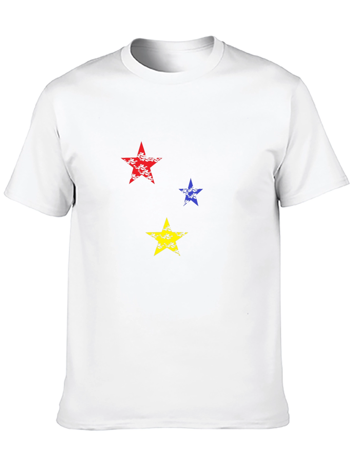 Mens Black T-Shirt with Star Graphic