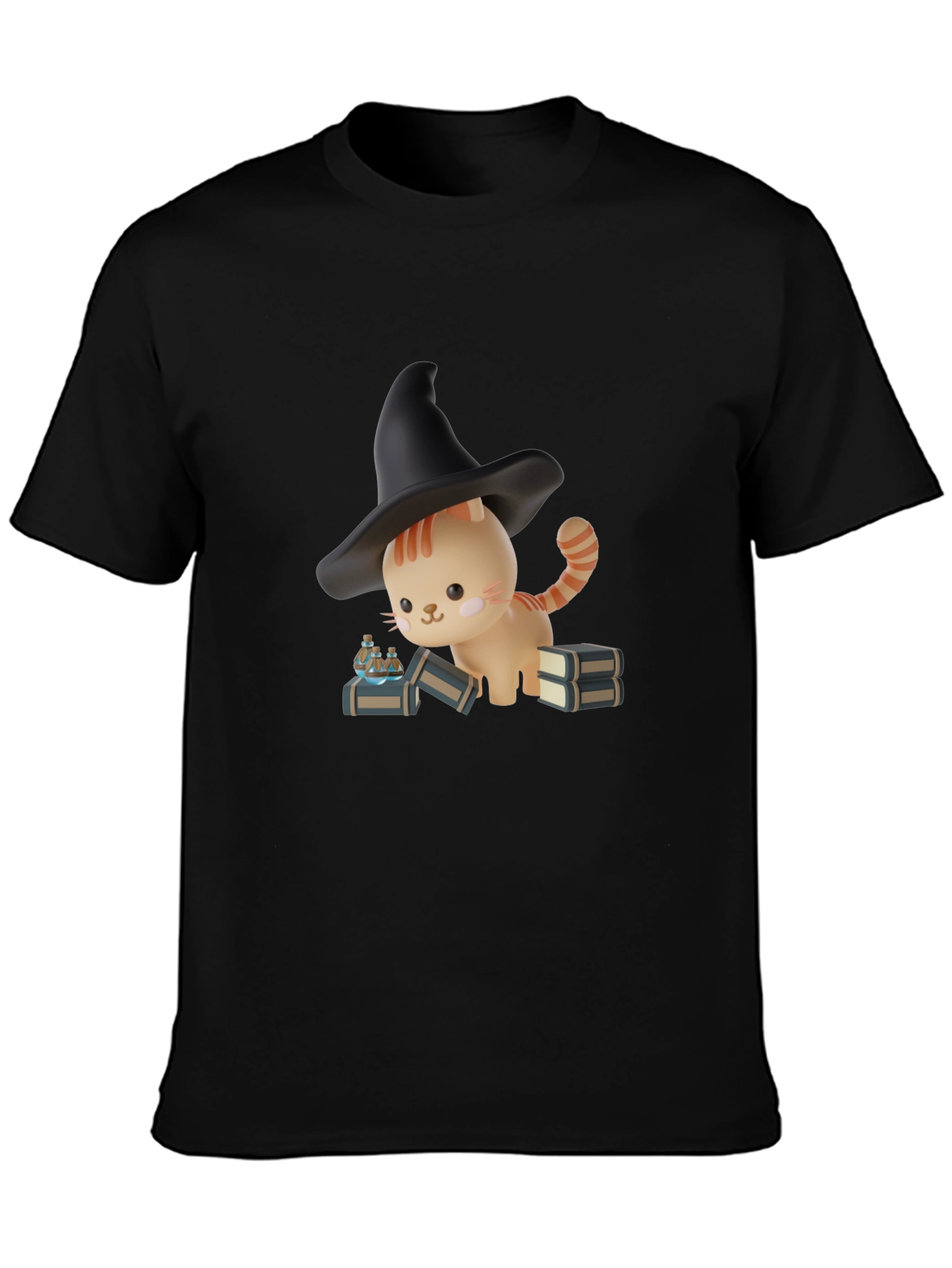 Witch Cat T-Shirt - Spooky Season Style