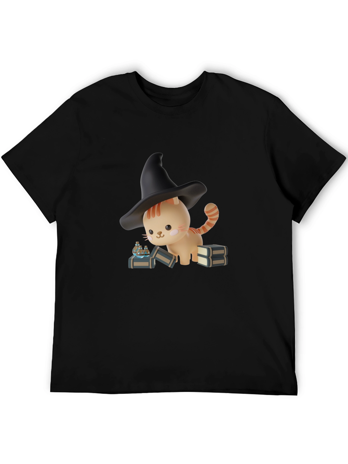 Witch Cat T-Shirt - Spooky Season Style