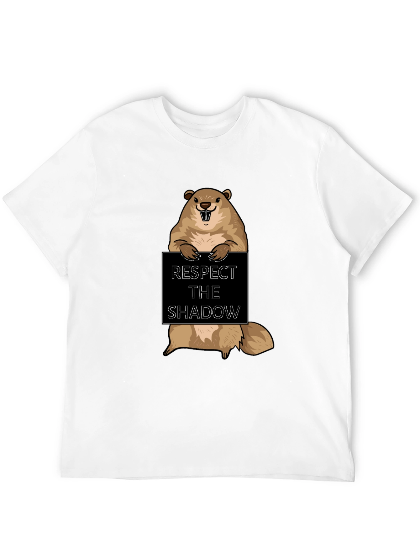 Respect the Shadow Groundhog T-Shirt