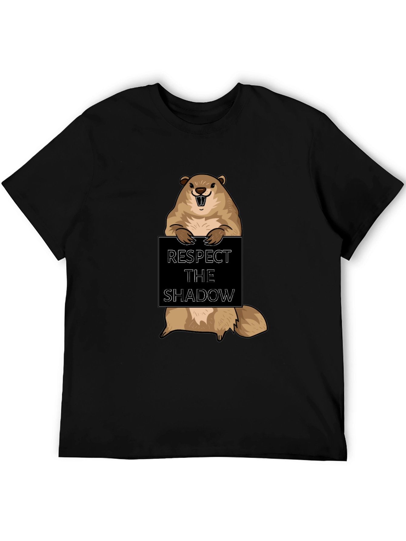 Respect the Shadow Groundhog T-Shirt