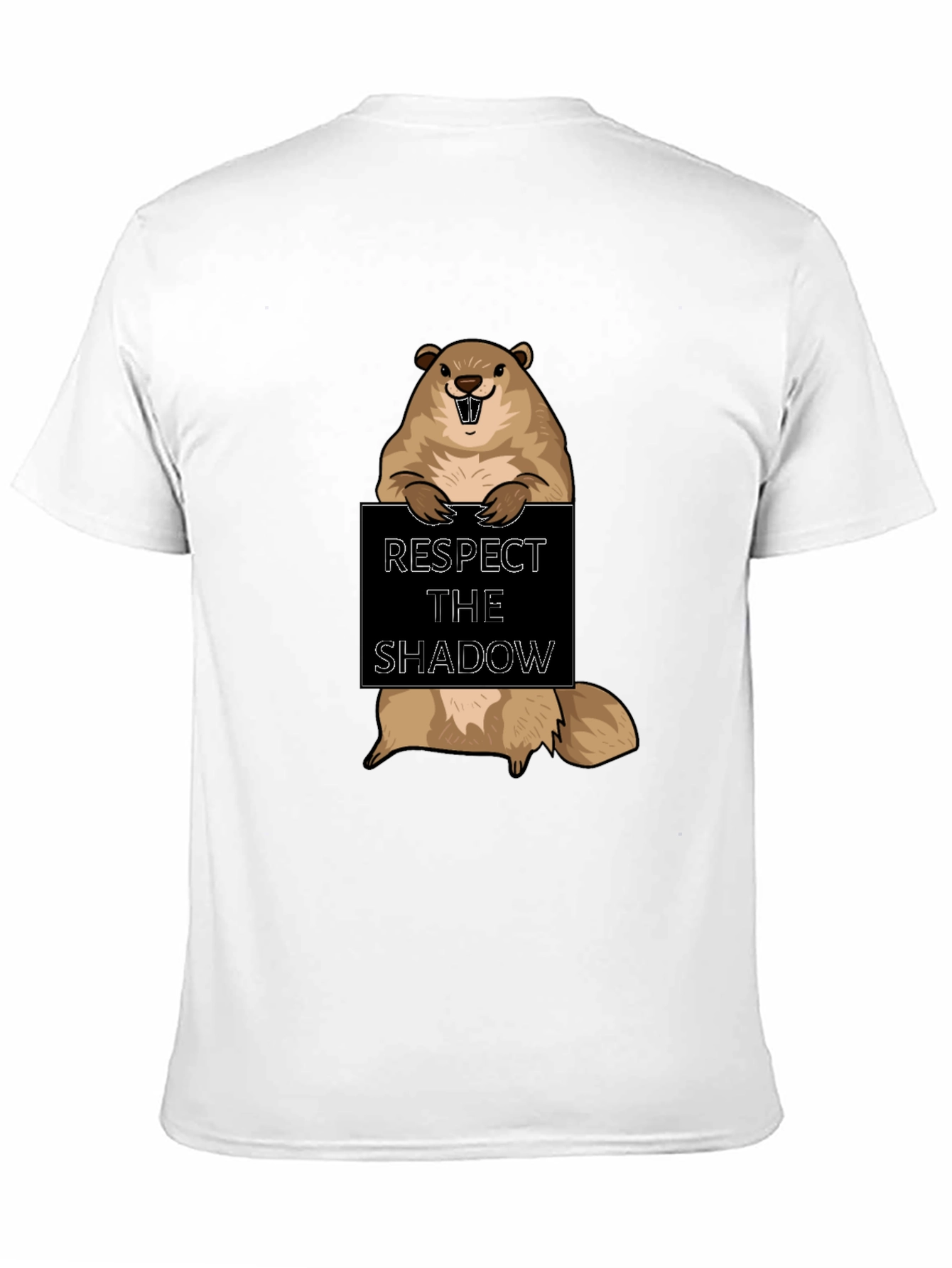 Respect the Shadow Groundhog T-Shirt