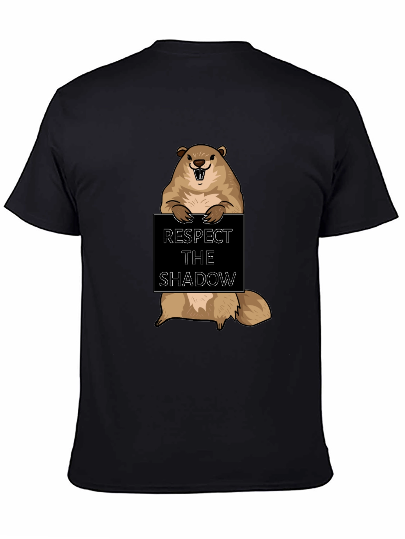 Respect the Shadow Groundhog T-Shirt