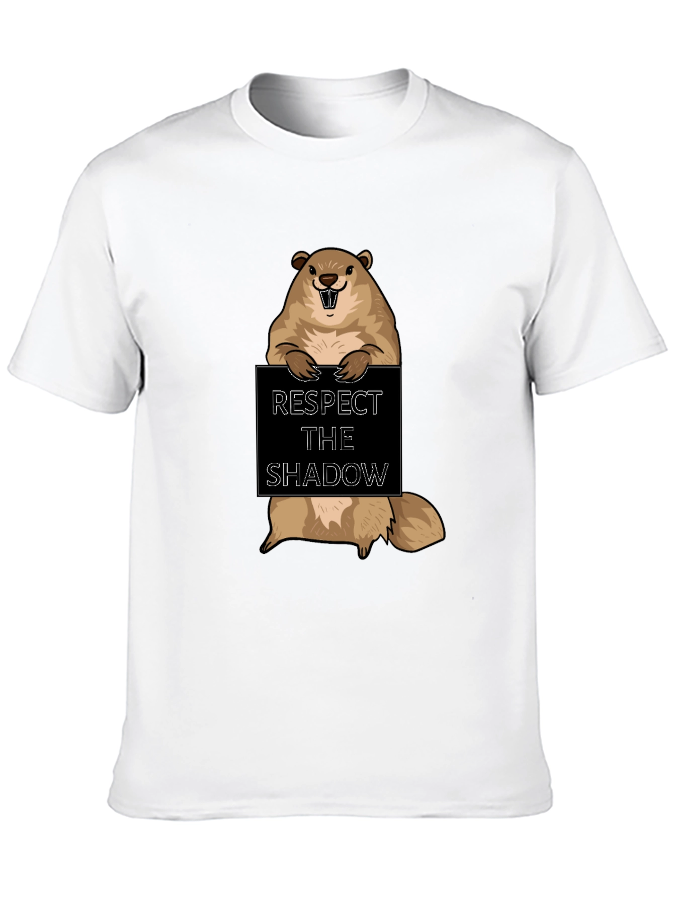 Respect the Shadow Groundhog T-Shirt