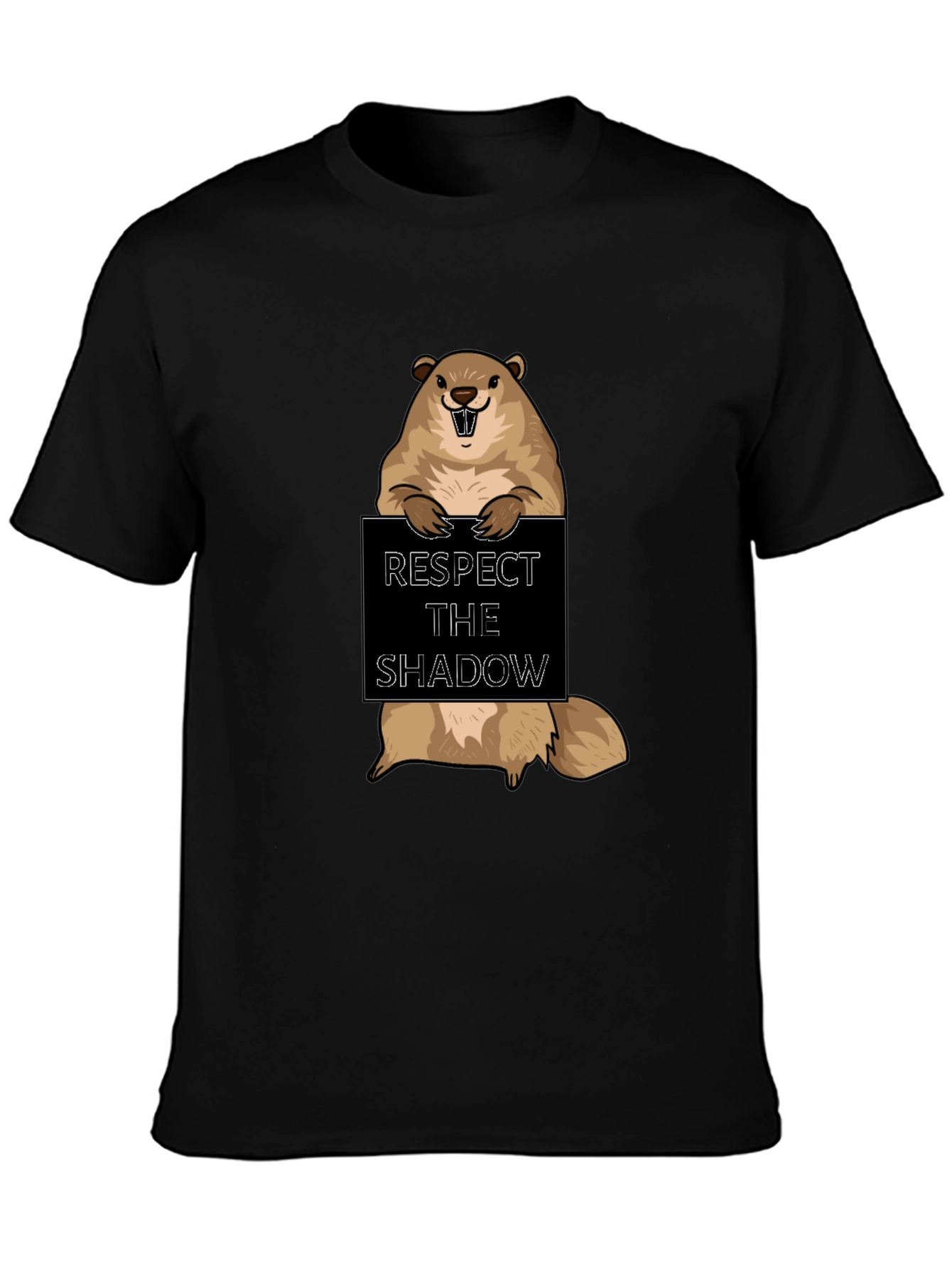 Respect the Shadow Groundhog T-Shirt
